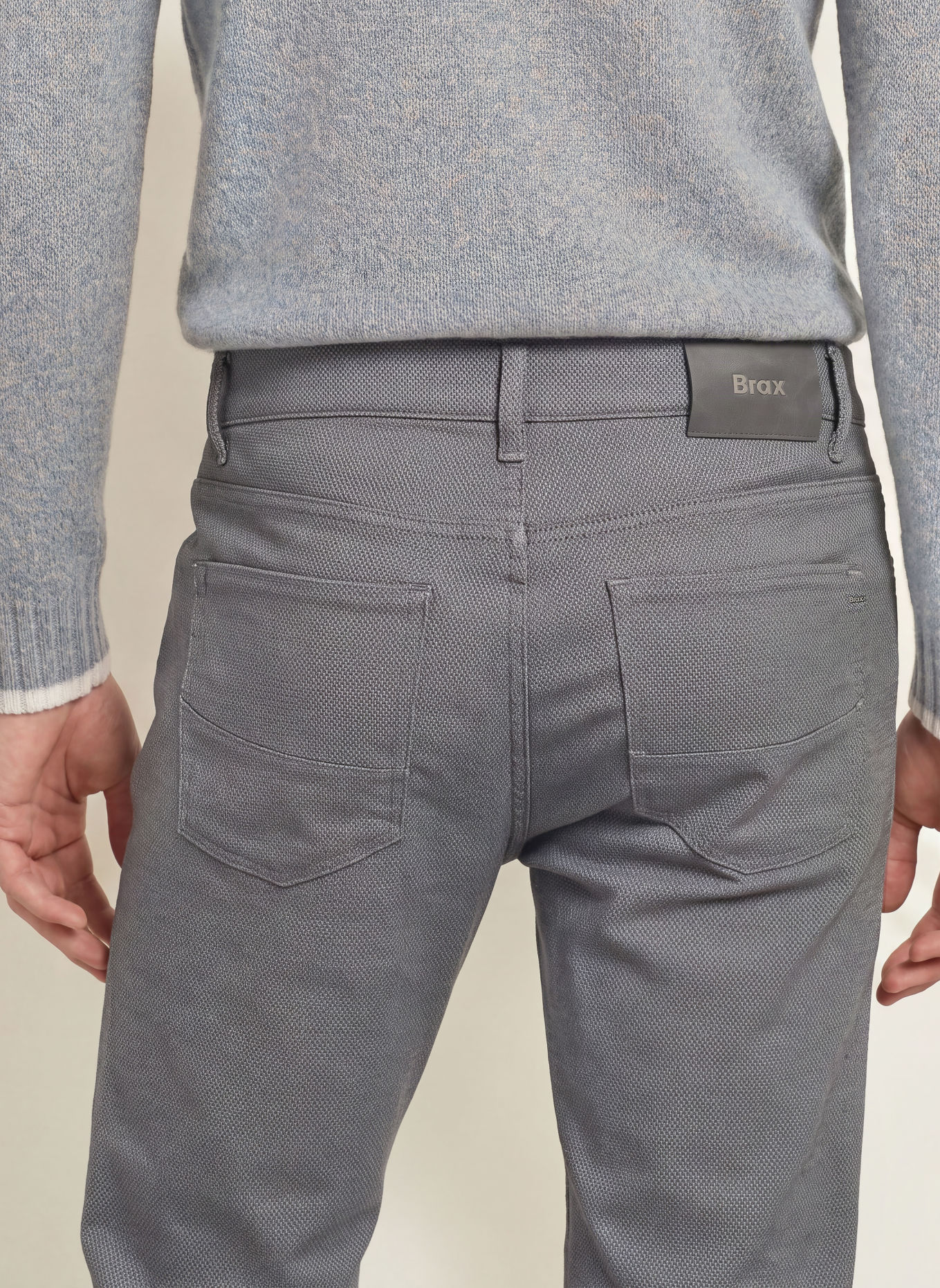 BRAX Broek CADIZ Straight Fit: 07 SILVER