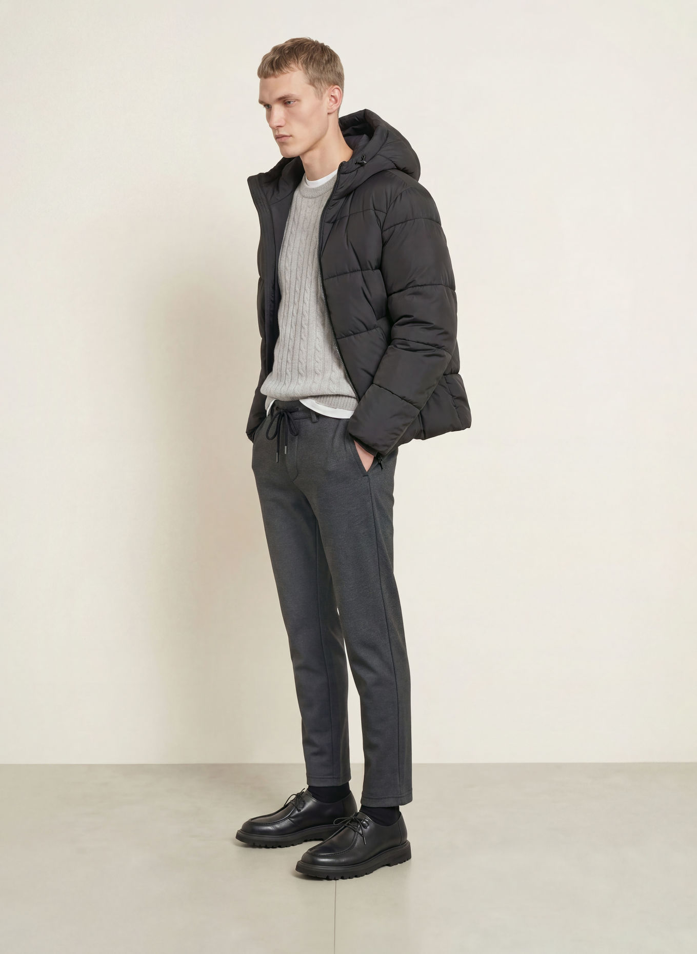 BRAX Pantaloni chino PHIL cu croială conică: 02 BLACK