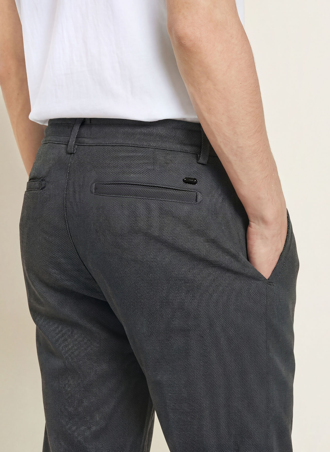 BRAX Pantaloni chino PHIL cu croială conică: 02 BLACK