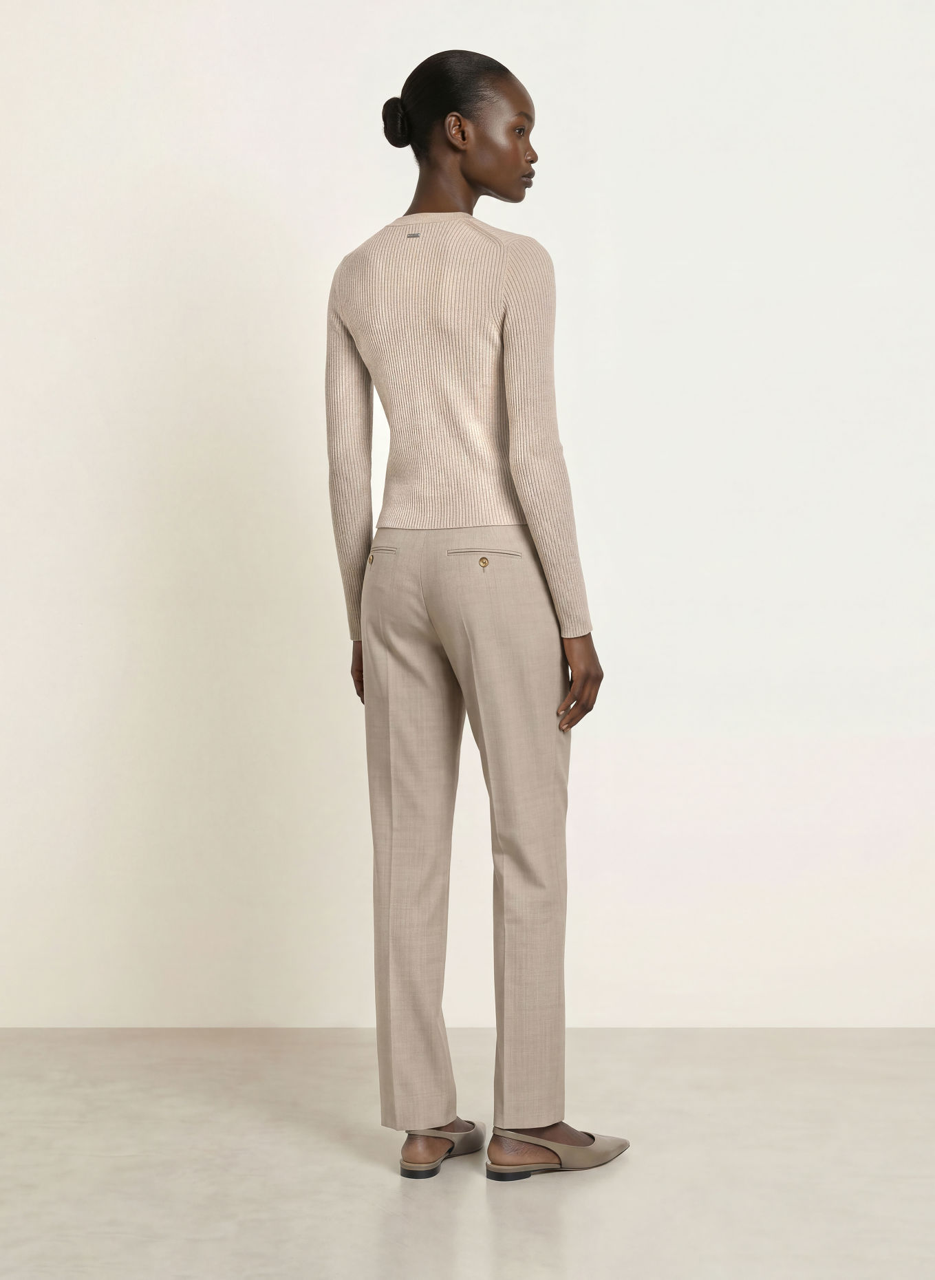 BOSS FERYN Cardigan: BEIGE