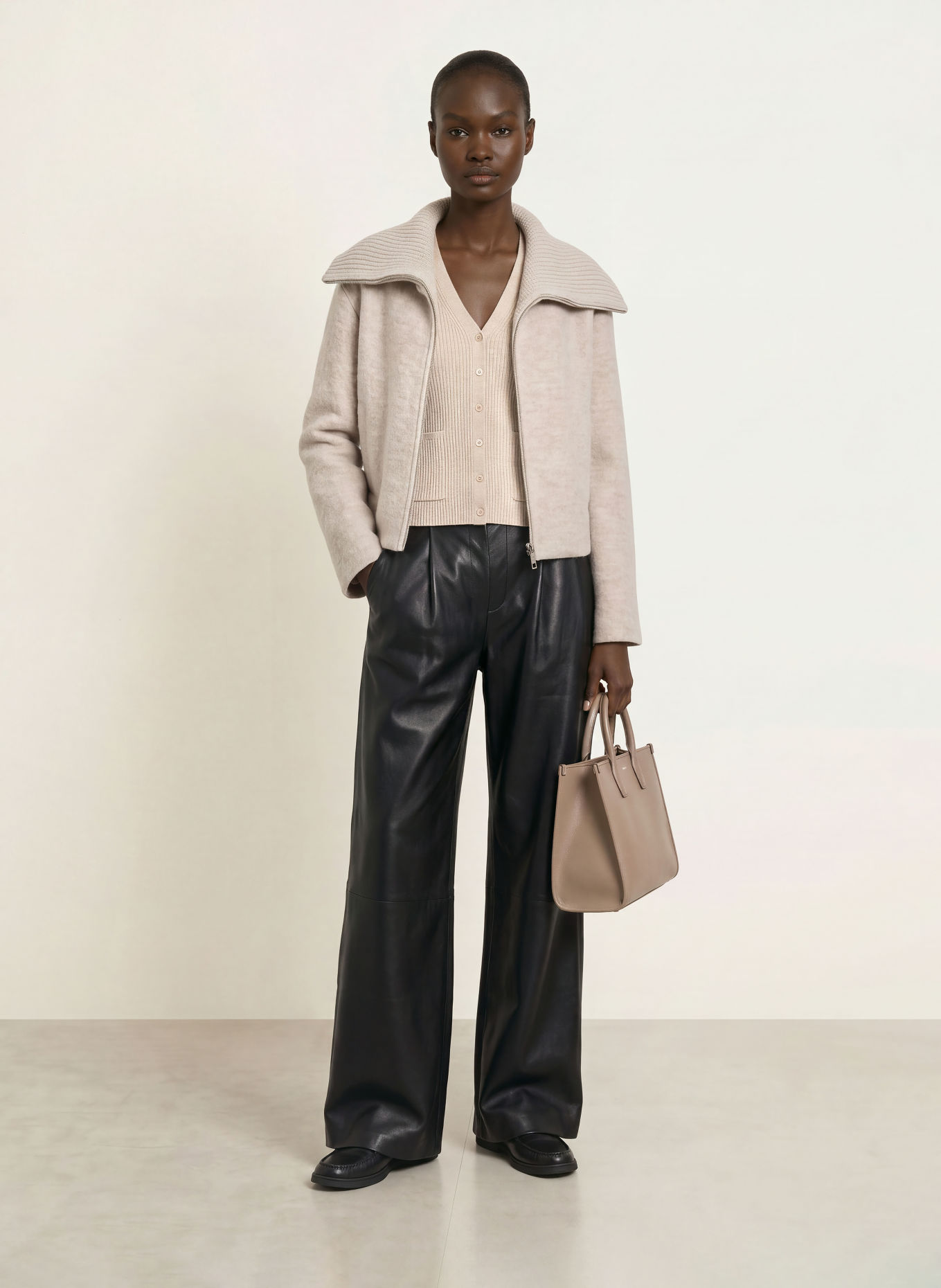 BOSS JOLEYNA Jacket: BEIGE