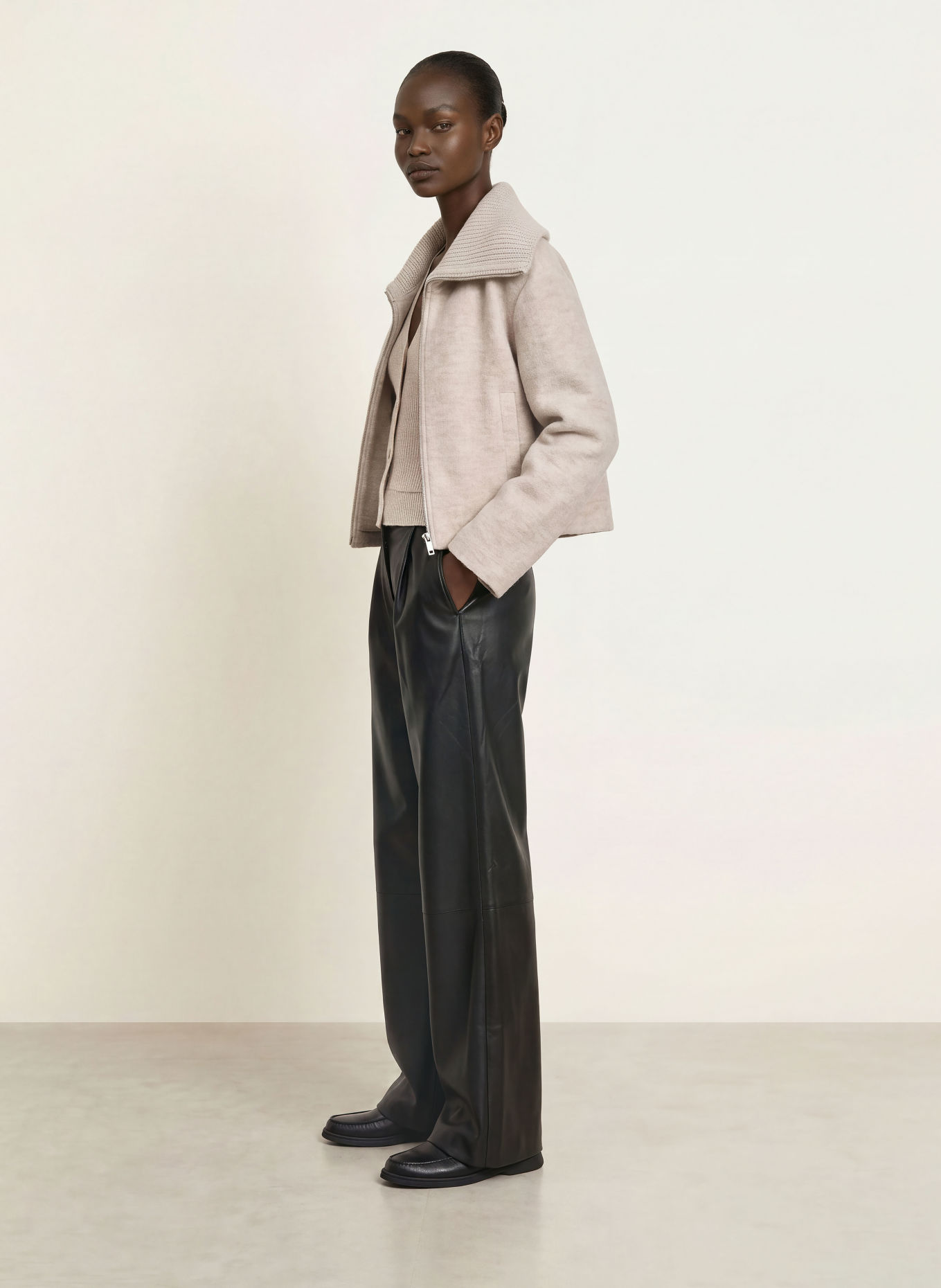 BOSS JOLEYNA Jacket: BEIGE