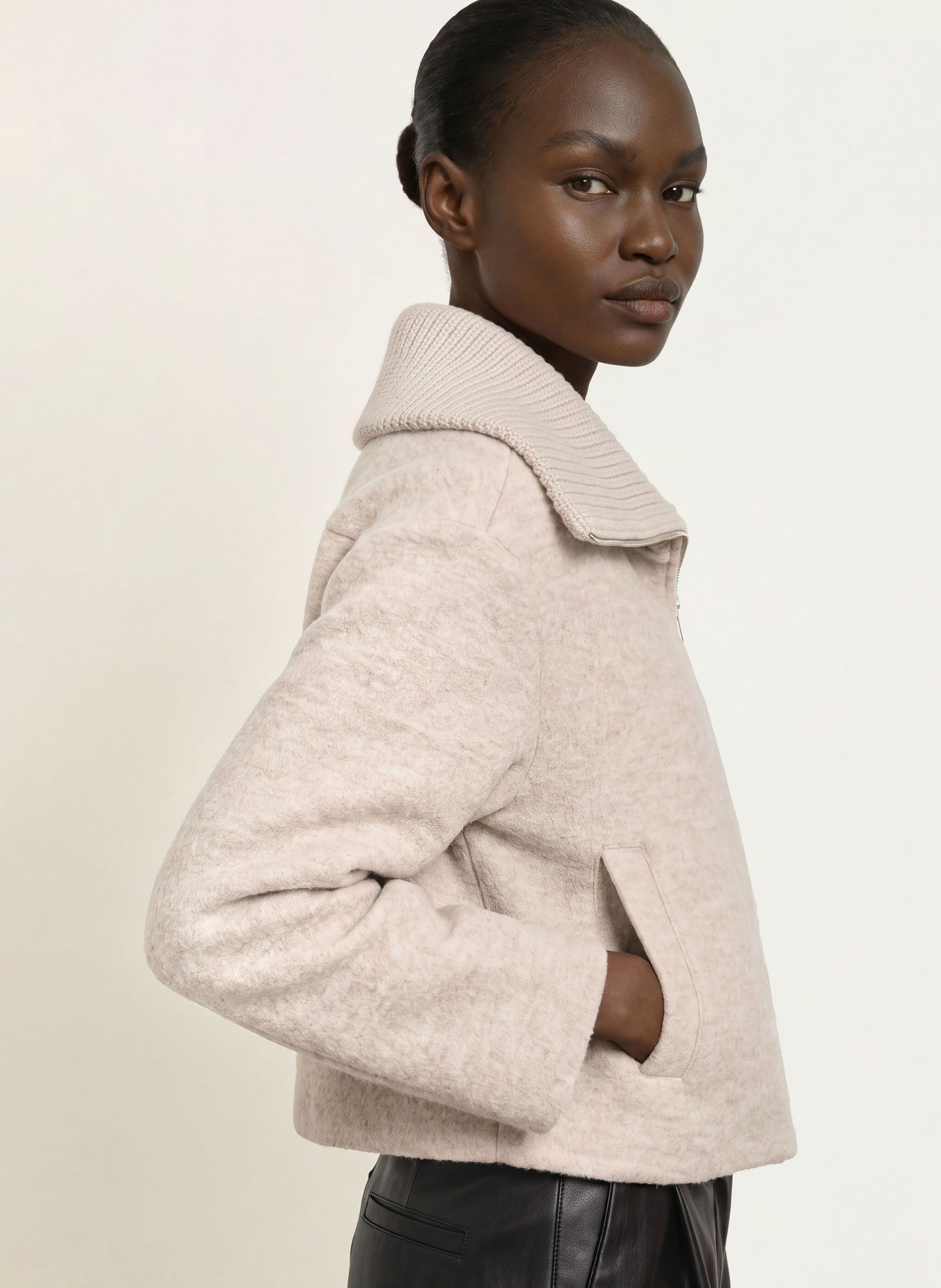 BOSS JOLEYNA Jacket: BEIGE