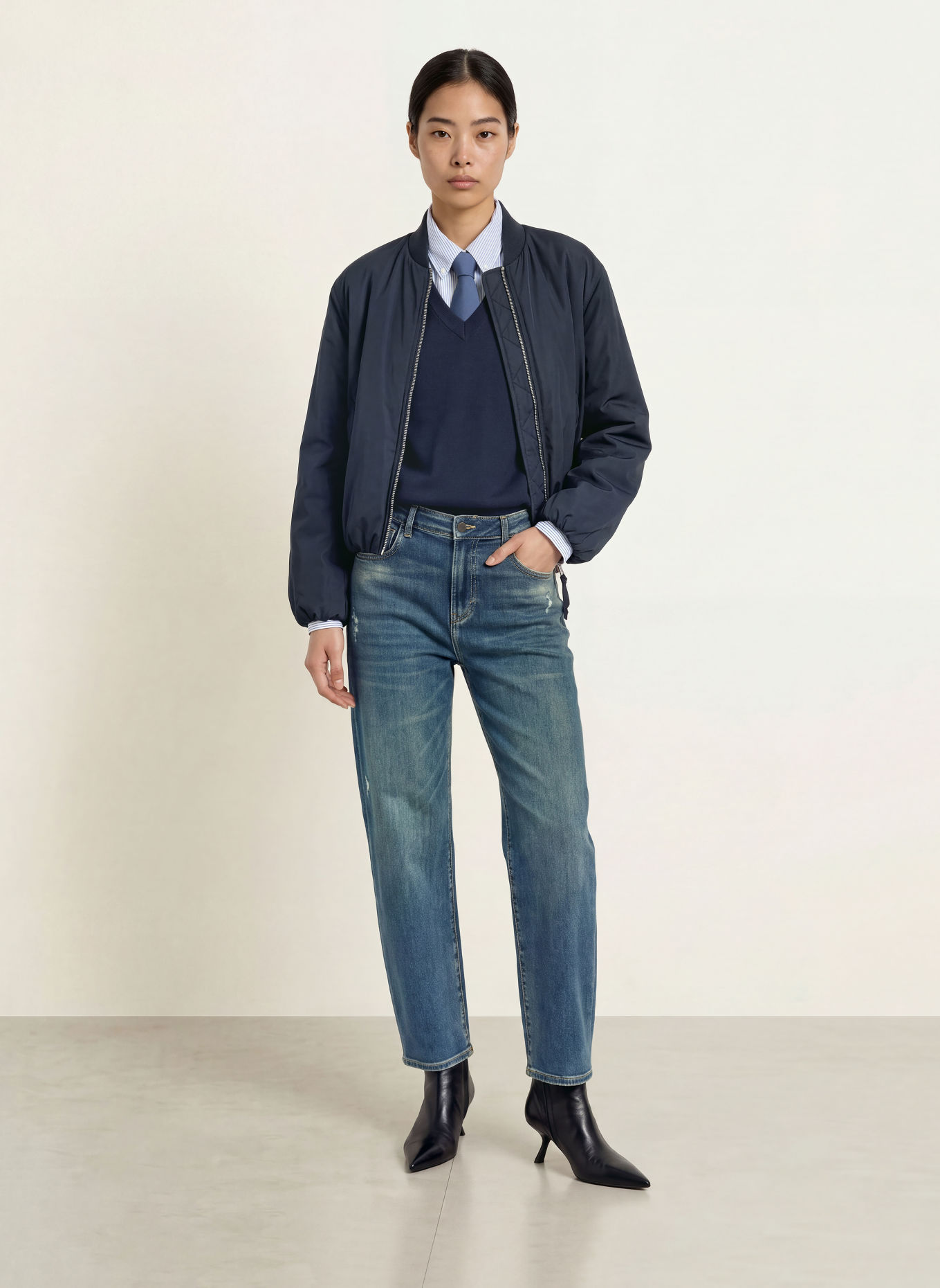 ELIAS RUMELIS Barrel jeans YOANA: 1410 aloha blue