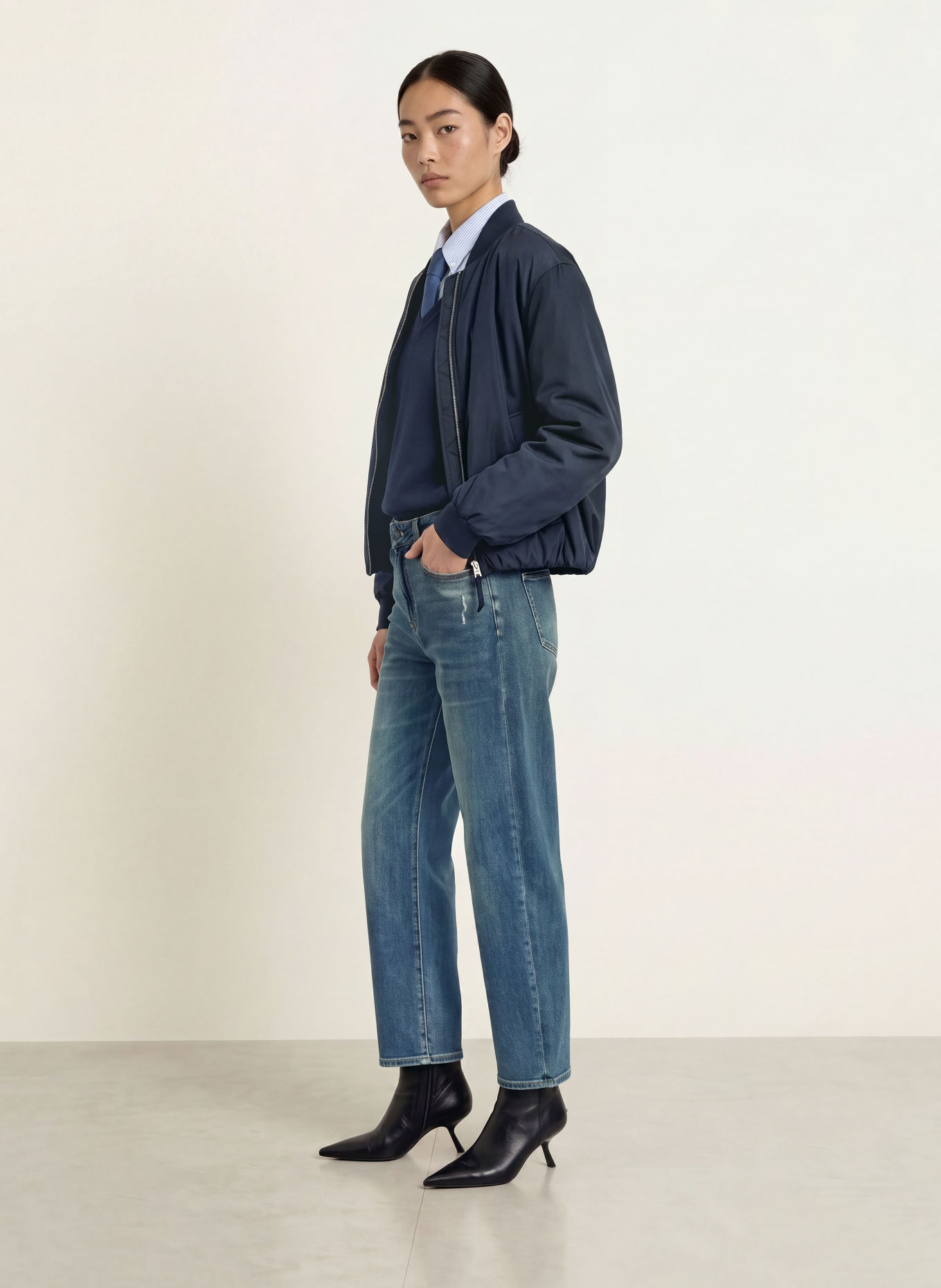 ELIAS RUMELIS Barrel jeans YOANA: 1410 aloha blue
