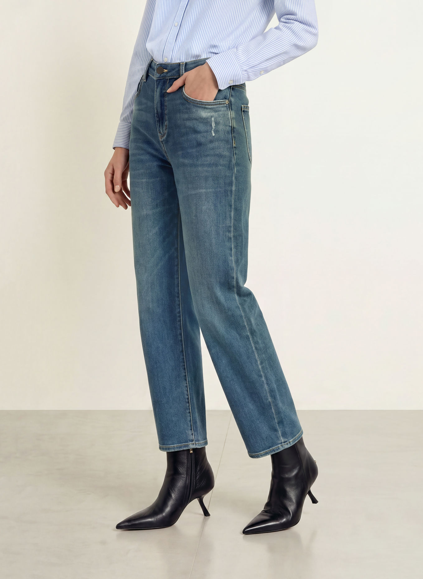 ELIAS RUMELIS Barrel jeans YOANA: 1410 aloha blue