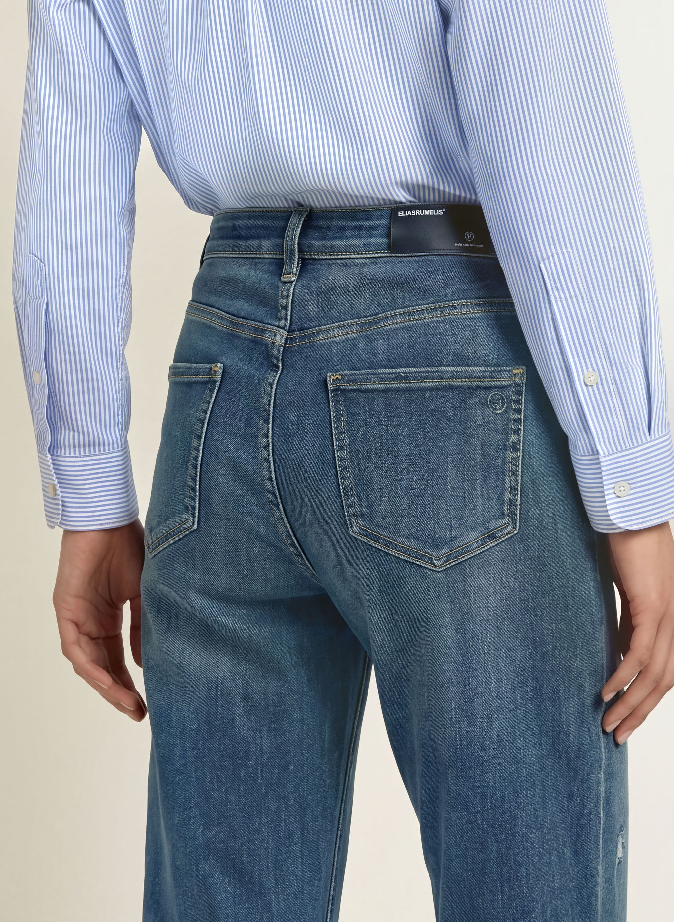 ELIAS RUMELIS Barrel jeans YOANA: 1410 aloha blue