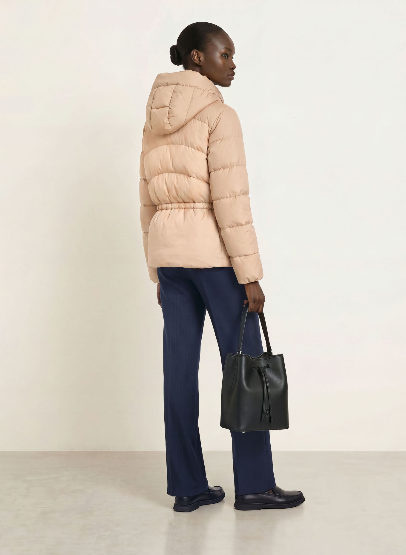 BOSS PEPULINA Quilted Jacket: BEIGE