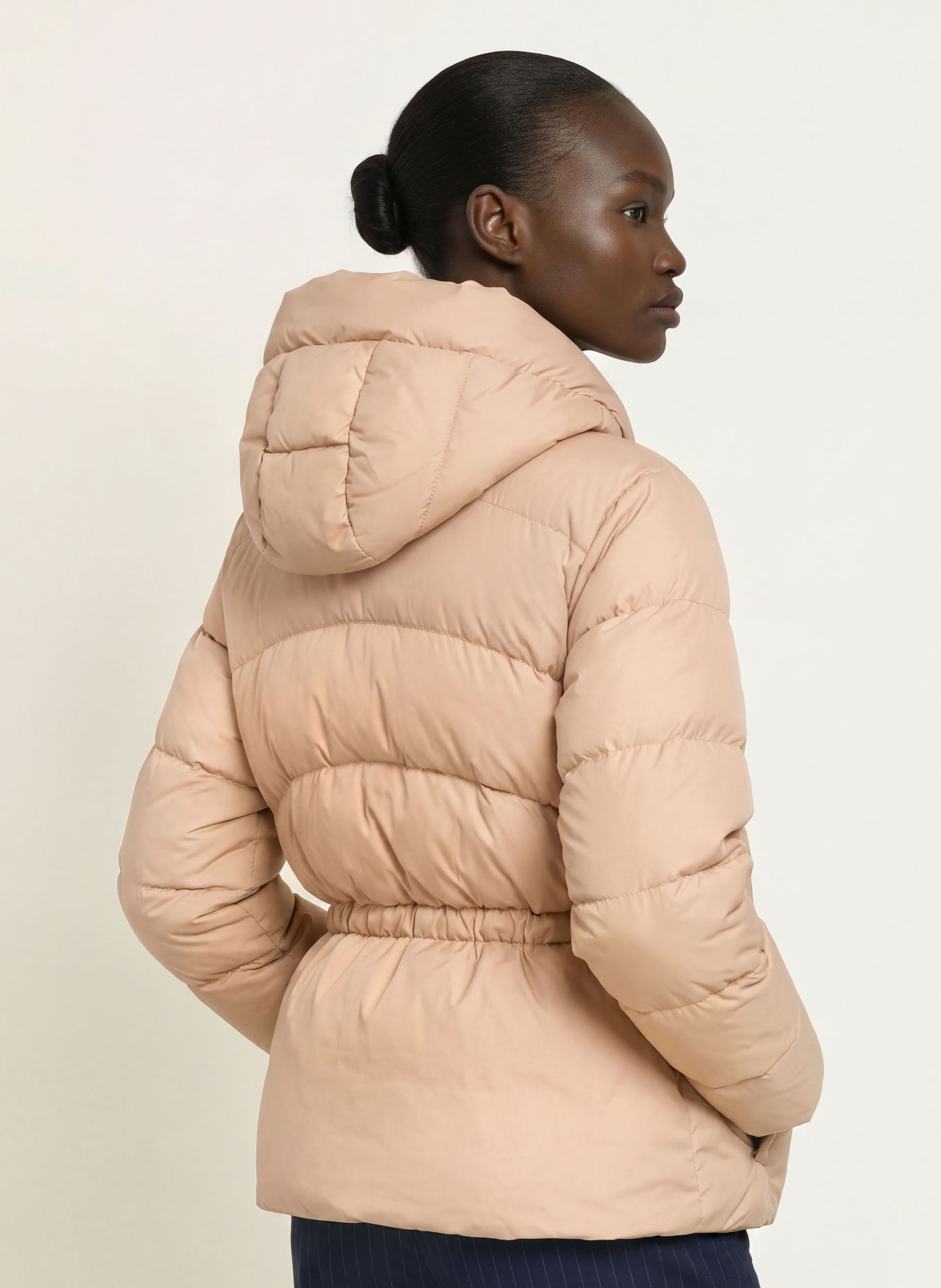 BOSS PEPULINA Quilted Jacket: BEIGE