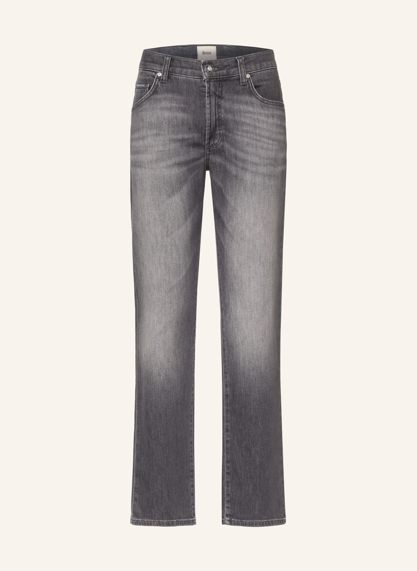 BRAX Jeans CLINT Relaxed Straight Fit: 06 GREY STEEL USED