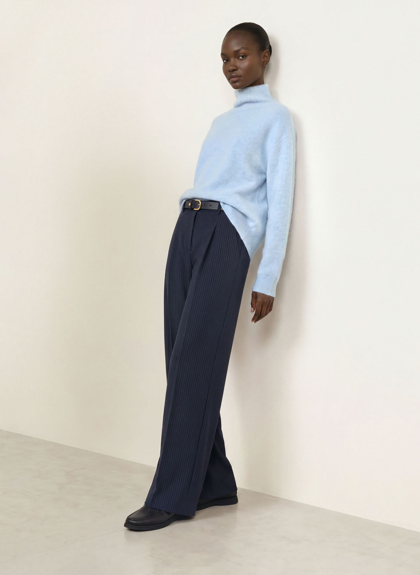 BOSS FROSELLA Sweater: LIGHT BLUE
