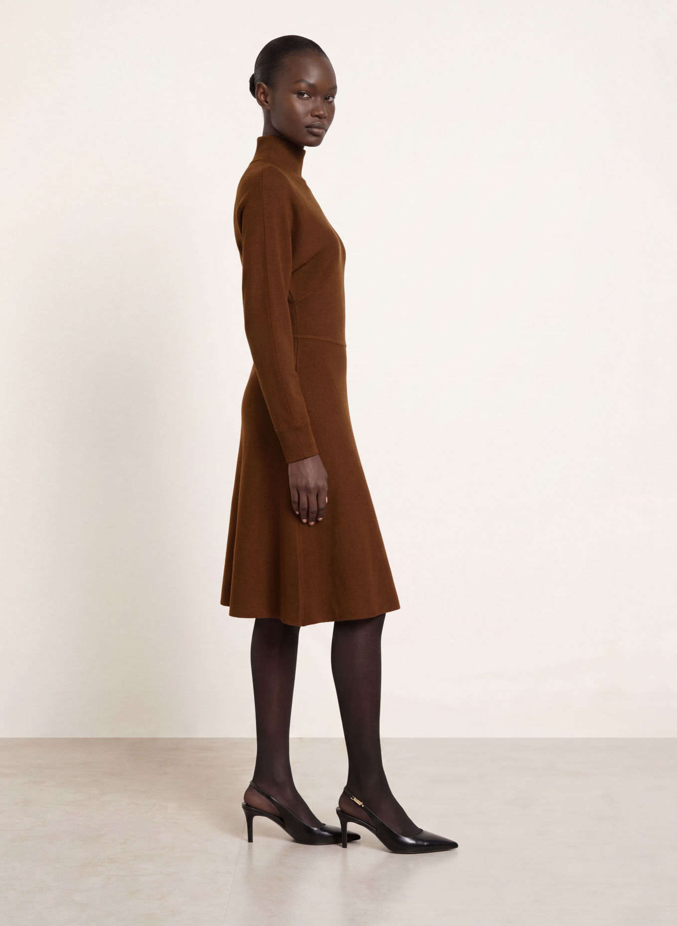 BOSS Strickkleid FAEDRA: BRAUN