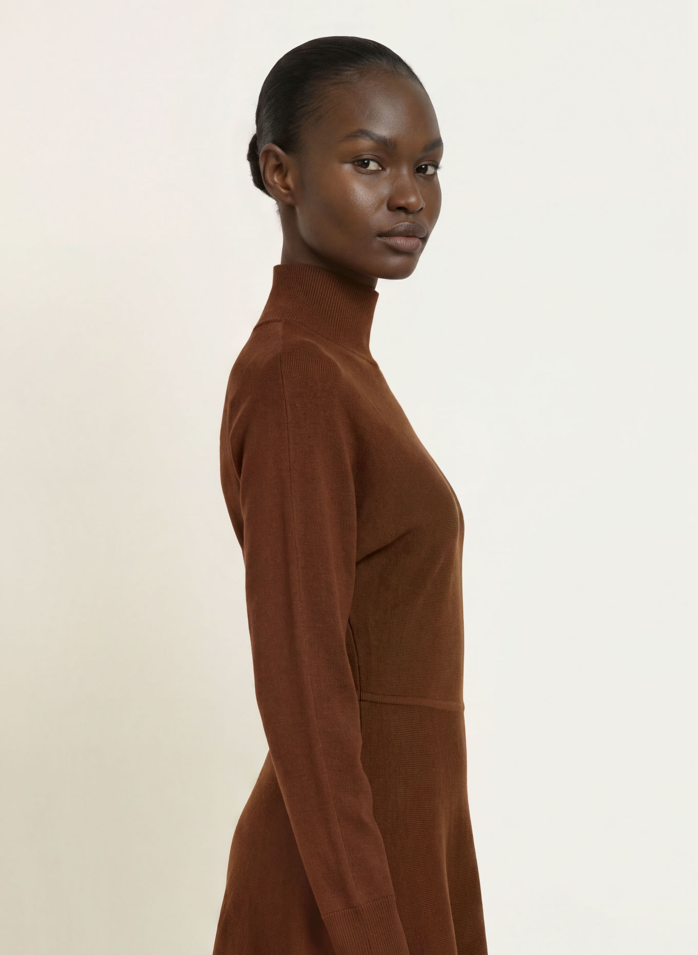 BOSS Strickkleid FAEDRA: BRAUN