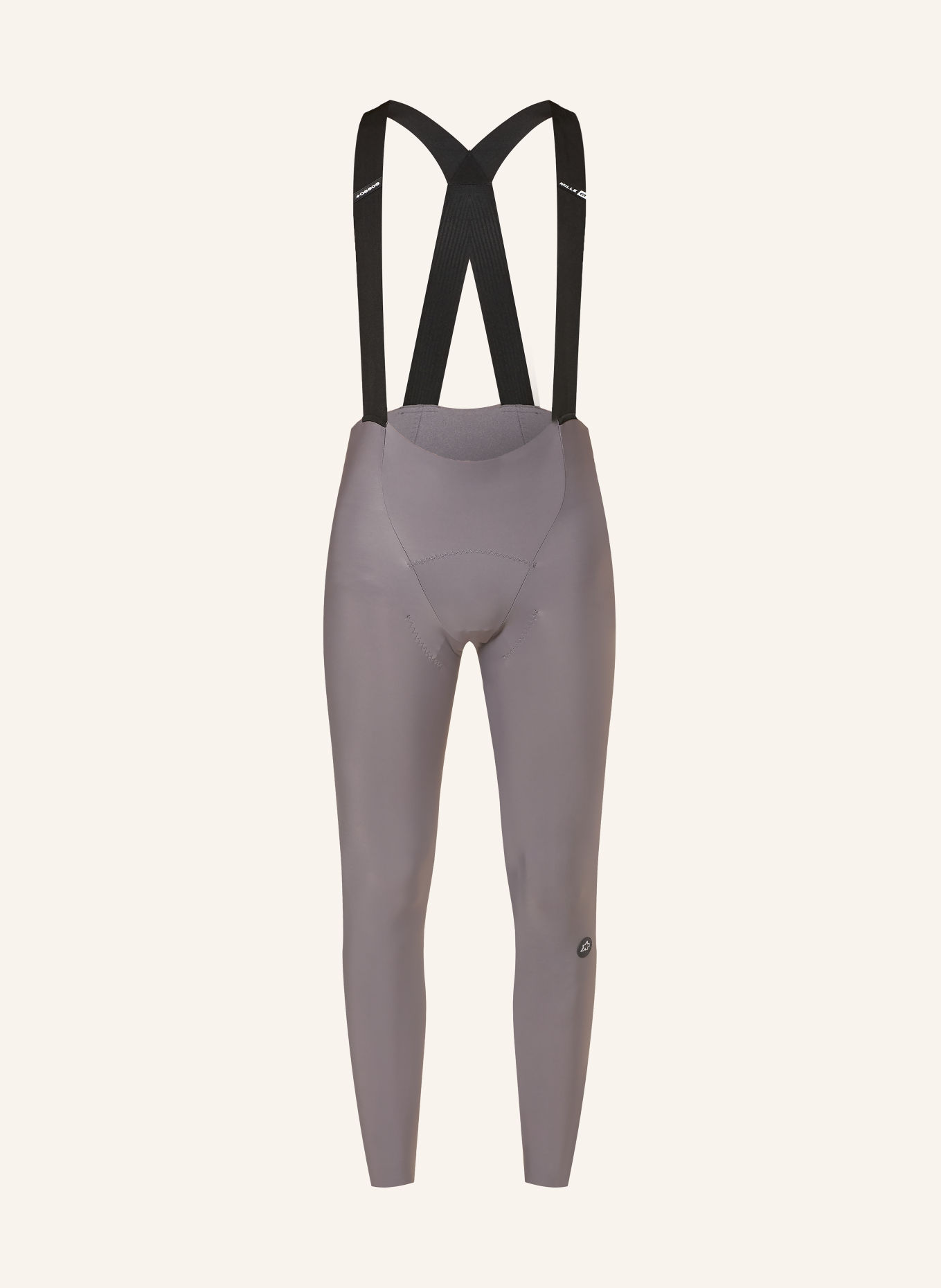 ASSOS Pantaloni de ciclism MILLE GT SPRING FALL S11 cu bretele și inserție căptușită: GRI / NEGRU