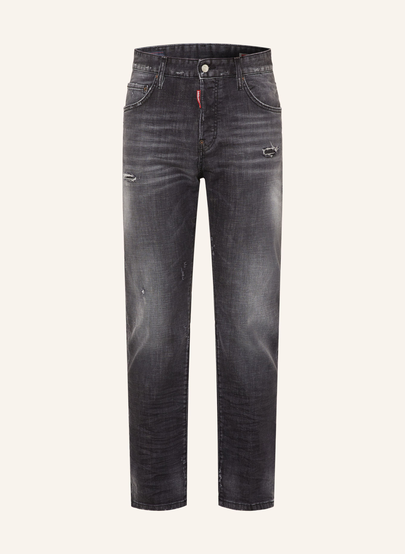 DSQUARED2 Distressed jeans 642 Regular Fit: 900 BLACK
