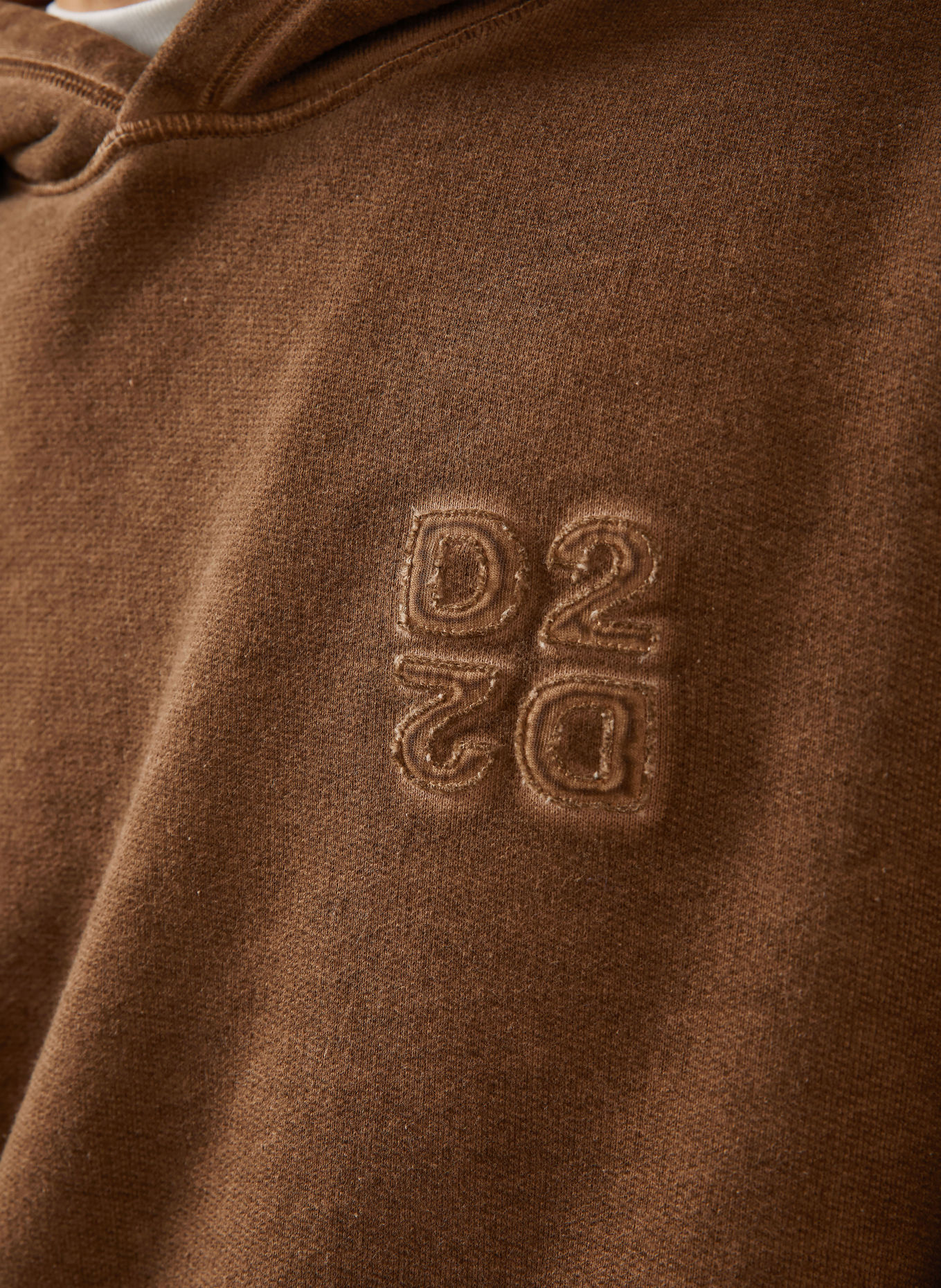 DSQUARED2 Mikina s kapucí: HNĚDÁ