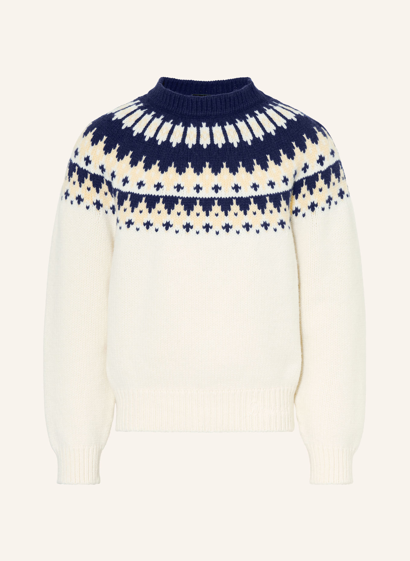 DSQUARED2 Sweater: WHITE / LIGHT YELLOW / DARK BLUE