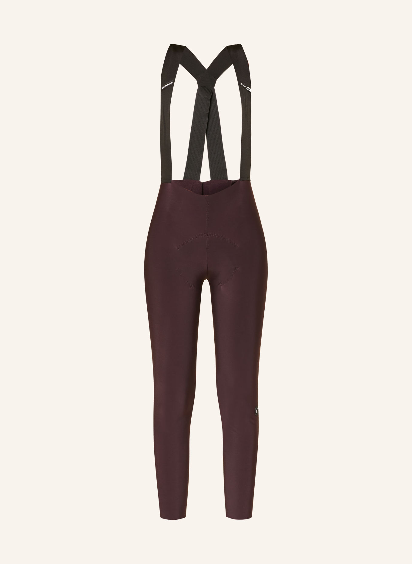 ASSOS Fietsbroek UMA GT SPRING FALL S11 met bretels en zeem: DONKERROOD / WIT / ZWART