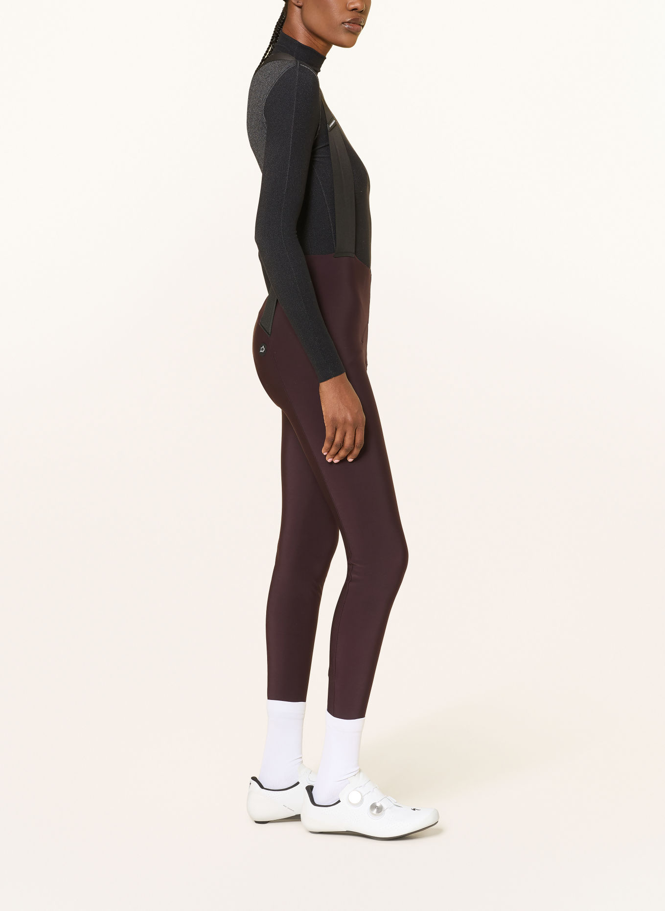 ASSOS Fietsbroek UMA GT SPRING FALL S11 met bretels en zeem: DONKERROOD / WIT / ZWART