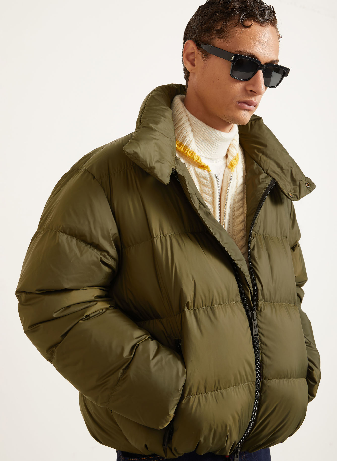 DSQUARED2 D2 UPSIDE DOWN Down jacket: OLIVE