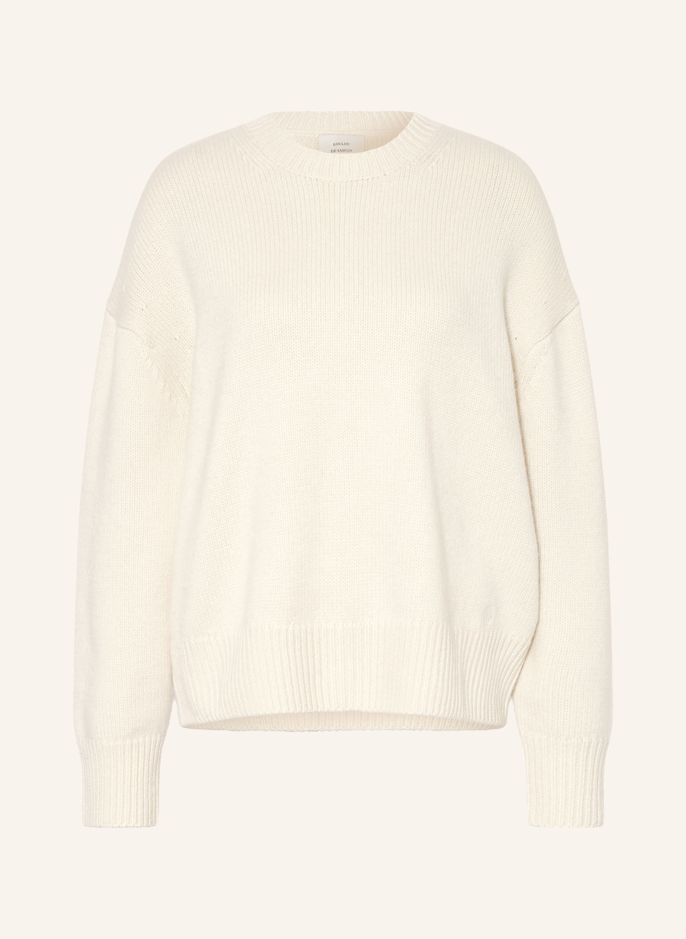 LOULOU DE SAISON Sweter z kaszmiru PIA: KREMOWY