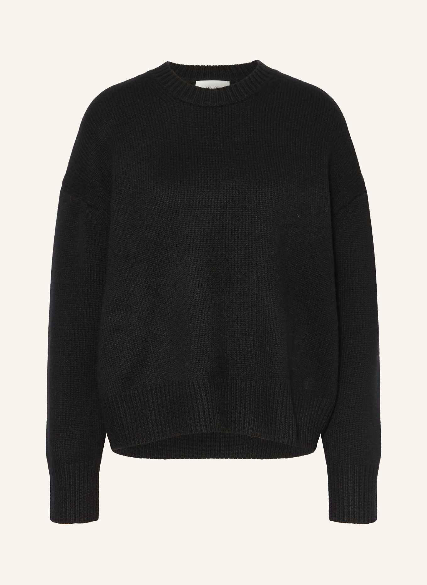 LOULOU DE SAISON Sweter z kaszmiru PIA: CZARNY
