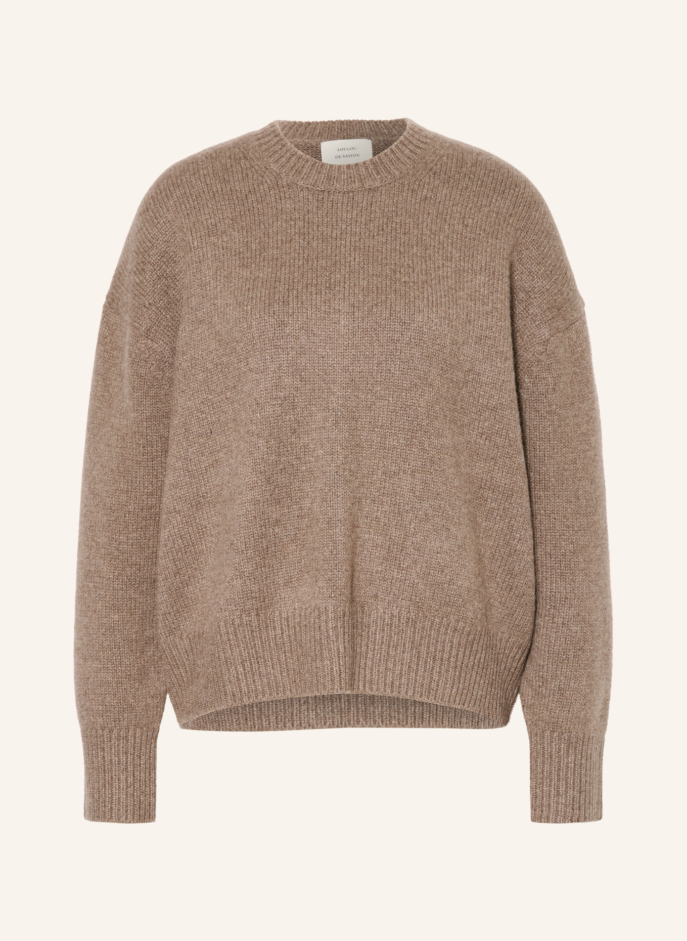 LOULOU DE SAISON Sweter z kaszmiru PIA: SZAROBRĄZOWY