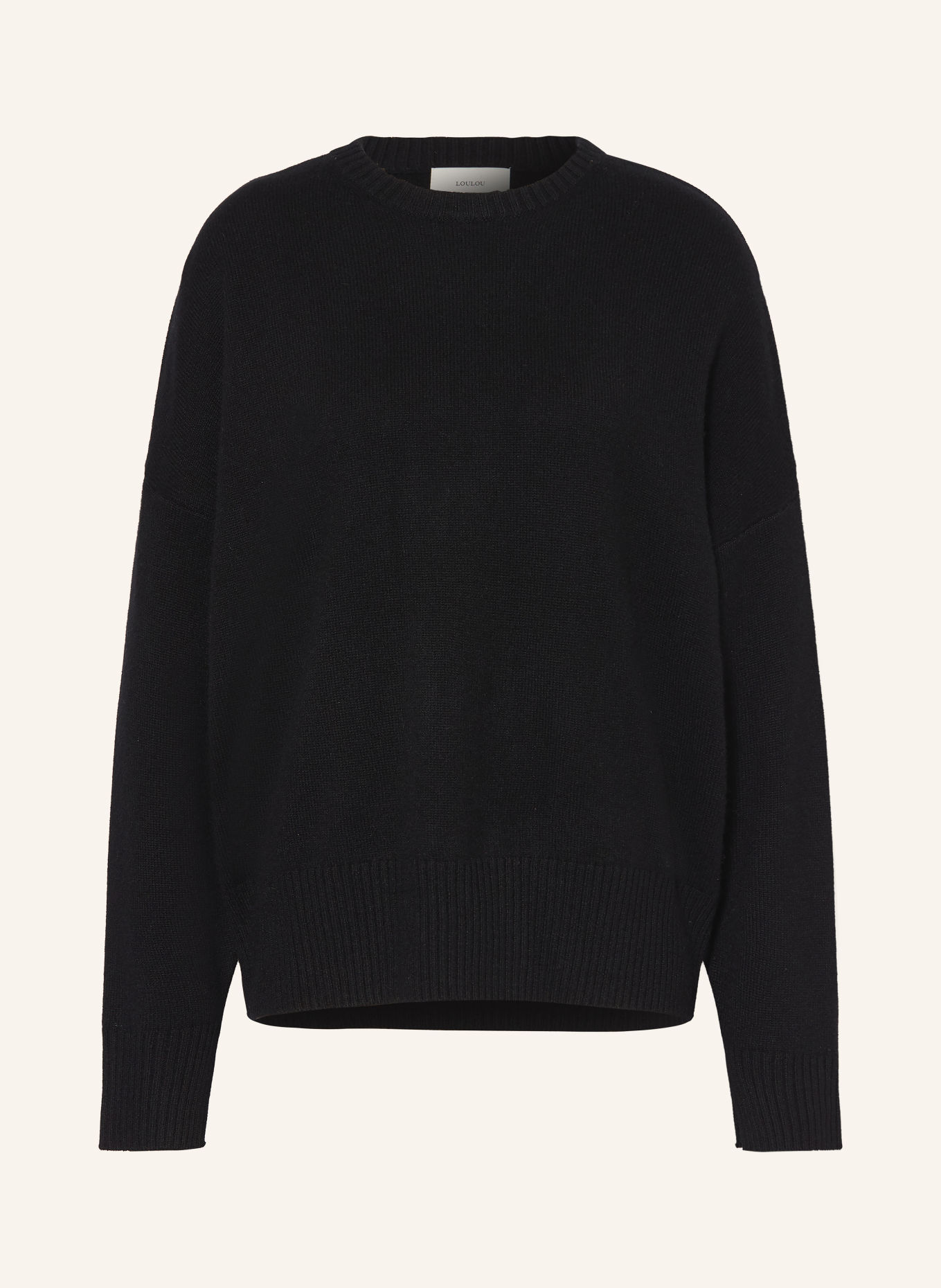 LOULOU DE SAISON Sweter z kaszmiru ANTON: CZARNY