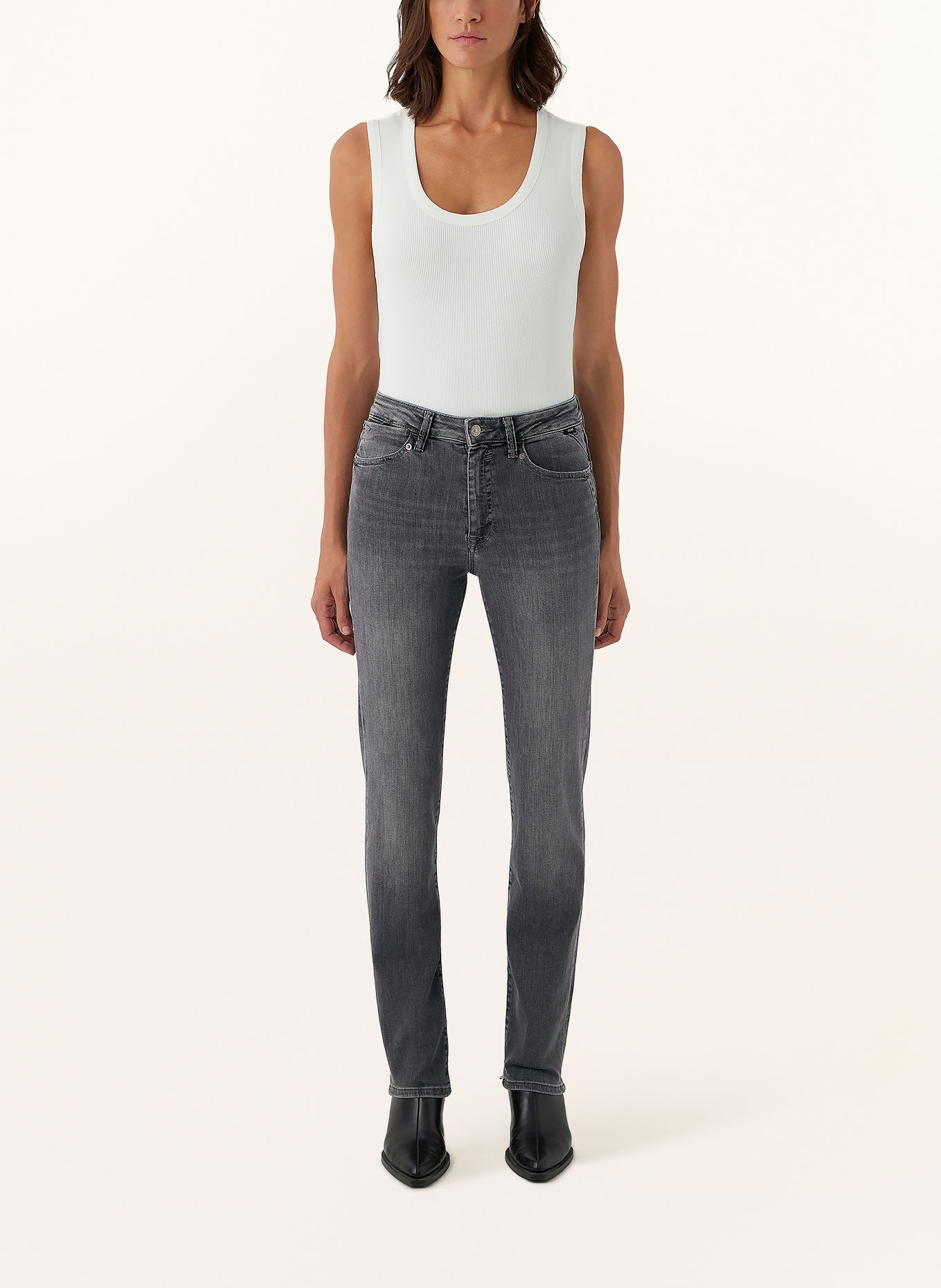 mavi Straight jeans KENDRA: A3660 Lt Smoke Brushed GLAM