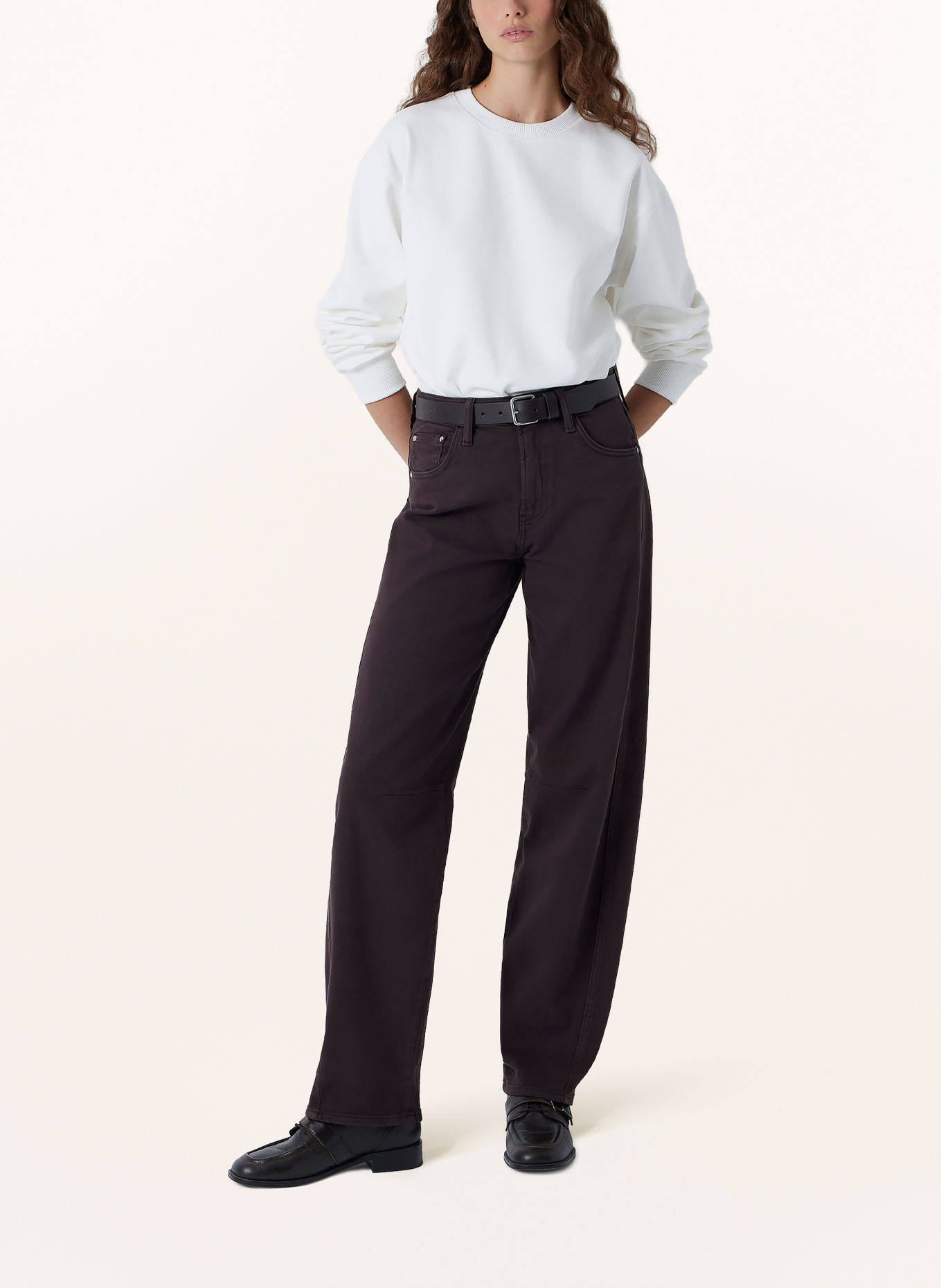 mavi Barrel Jeans LEILA: A6375 Chocolate COLORED DENIM