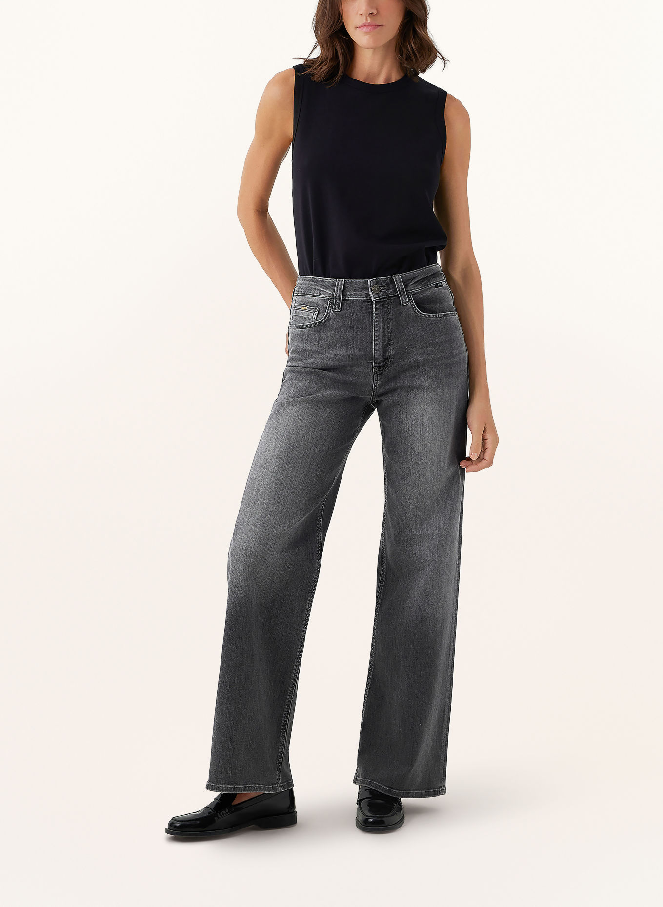 mavi MALIBU Wide-Leg jeans: A4220 Lt Smoke Brushed STR