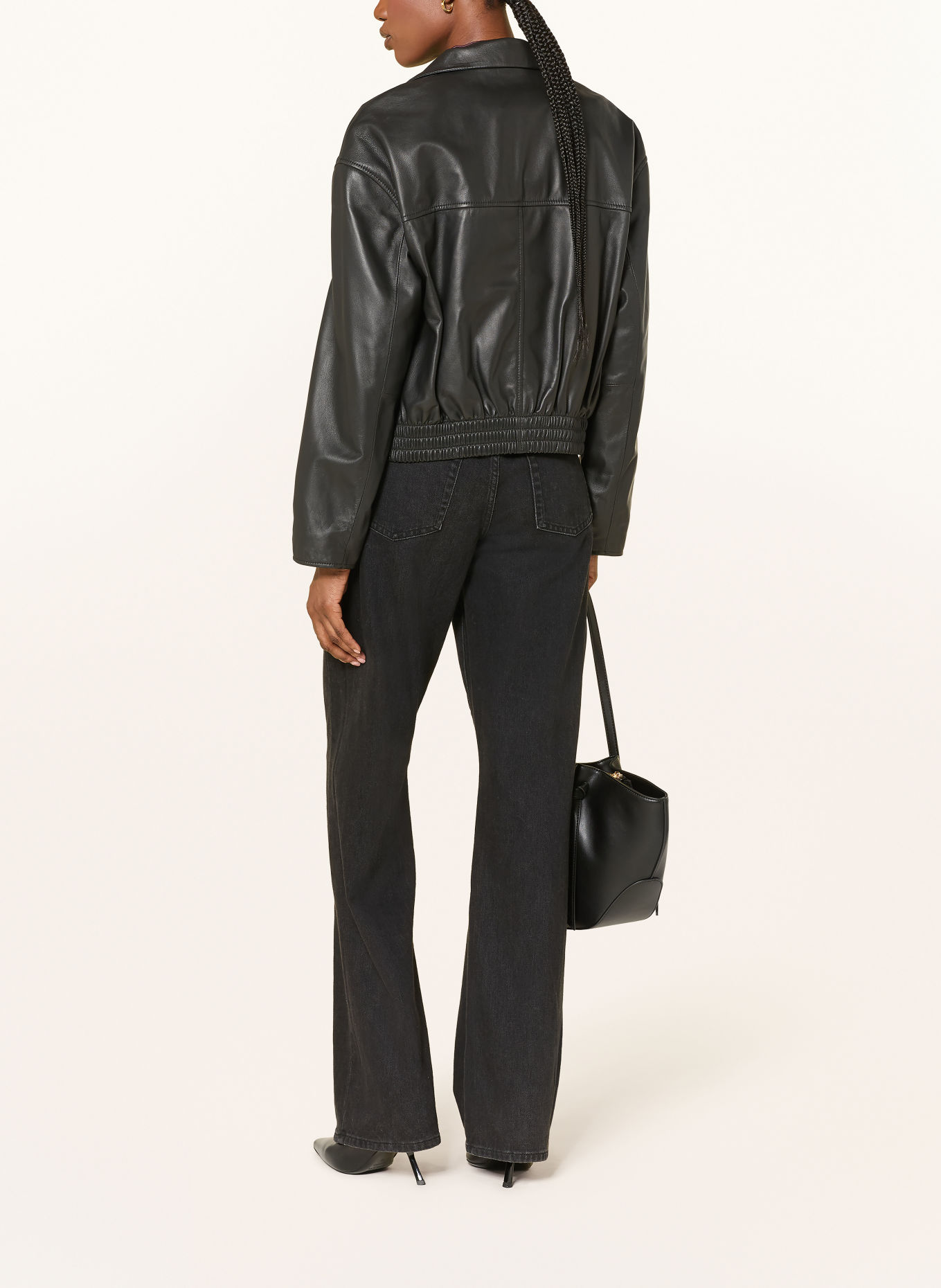 lilienfels Lederblouson: SCHWARZ
