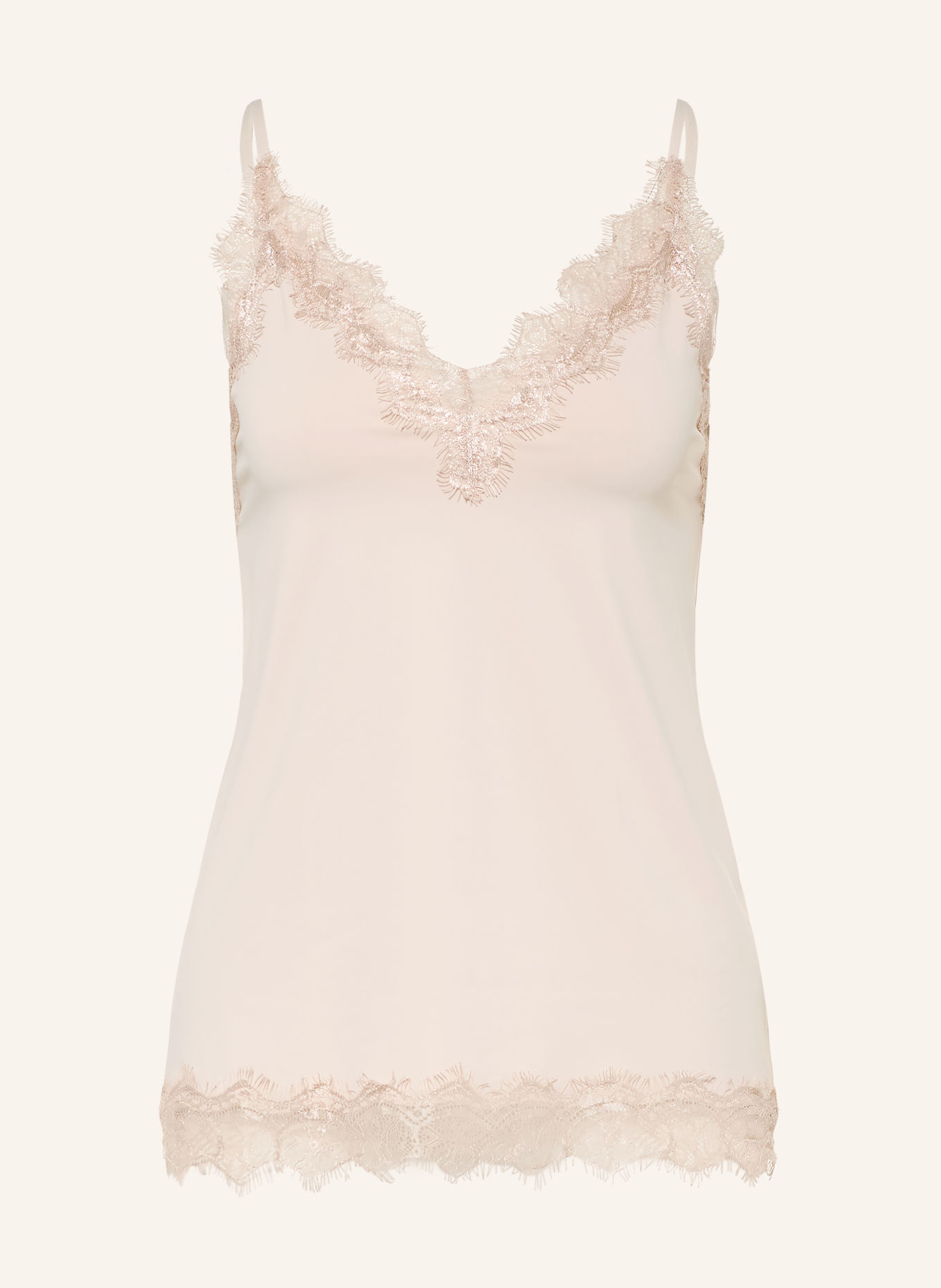 rosemunde BRIDGET Top with Lace: CREAM
