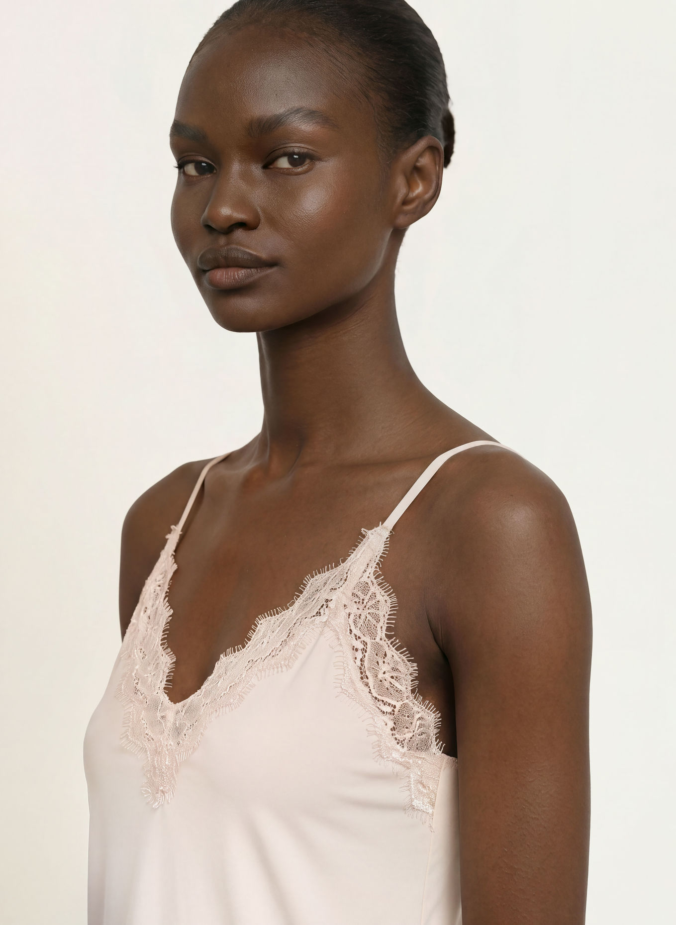 rosemunde BRIDGET Top with Lace: CREAM
