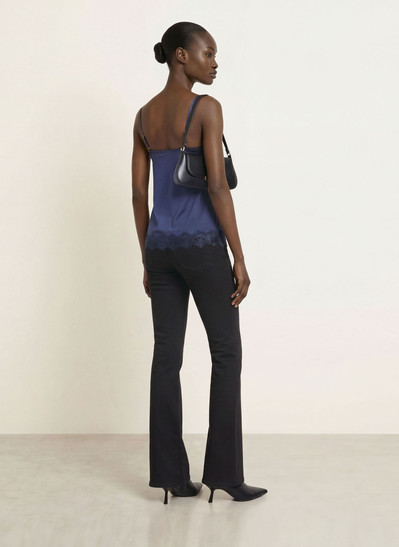 rosemunde BRIDGET Top with Lace: DARK BLUE