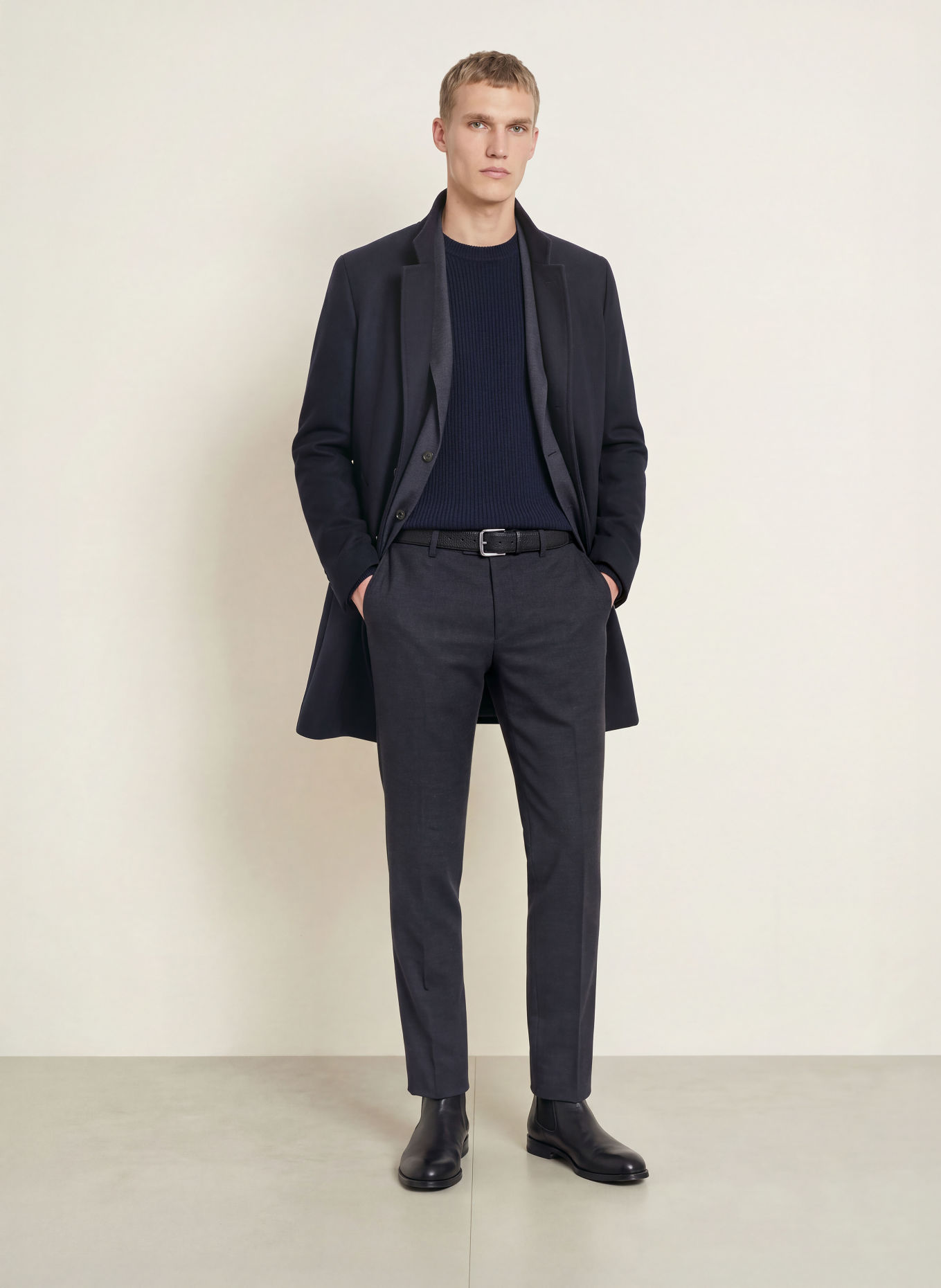 BALDESSARINI Oblekové kalhoty, střih Extra Slim Fit: 6300 NIGHT SKY