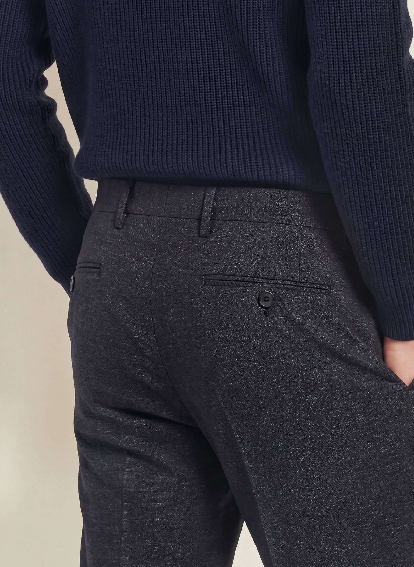 BALDESSARINI Oblekové kalhoty, střih Extra Slim Fit: 6300 NIGHT SKY