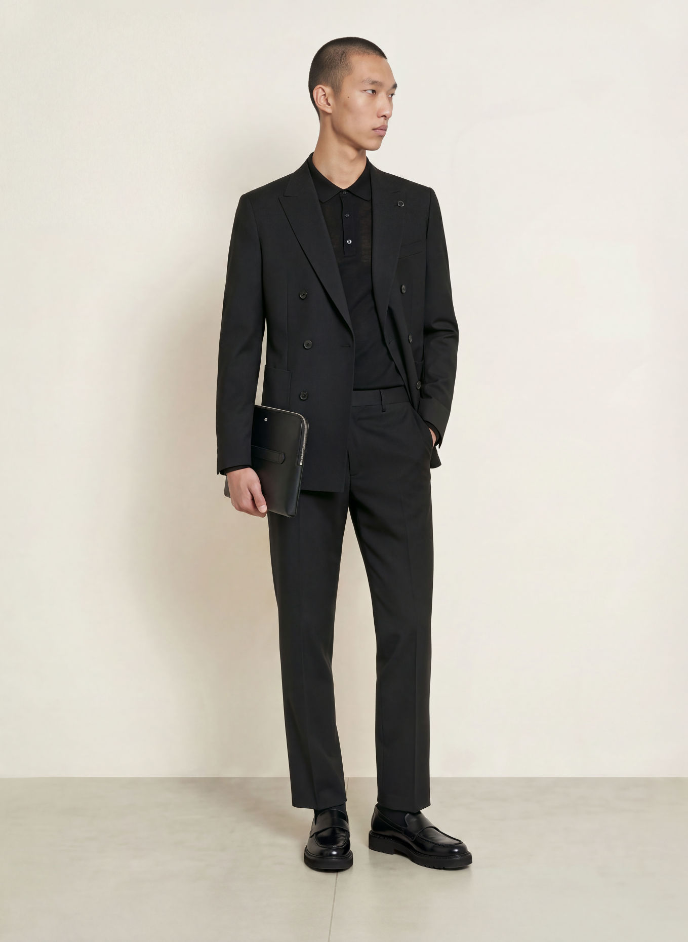 BALDESSARINI Oblekové kalhoty, střih Regular Fit: 9301 Black Beauty