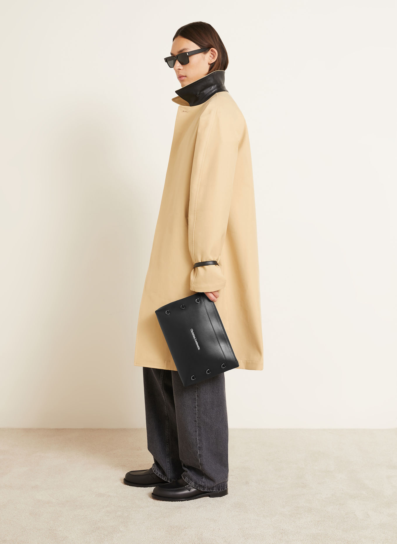 Christian Louboutin Pochette KOSMICA: NOIR / PLATINE