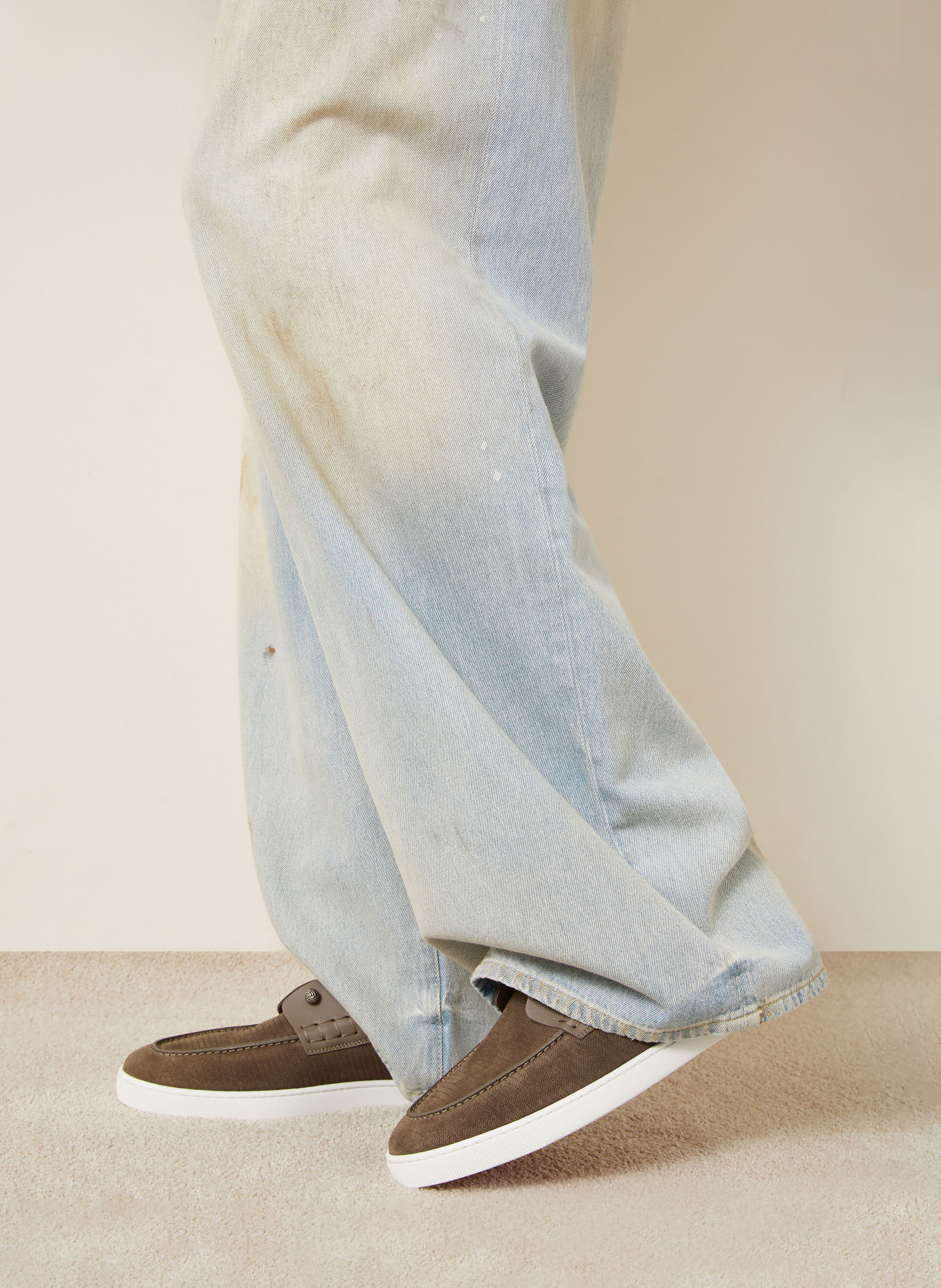 Christian Louboutin CHAMBELIBOAT Loafers: BROWN