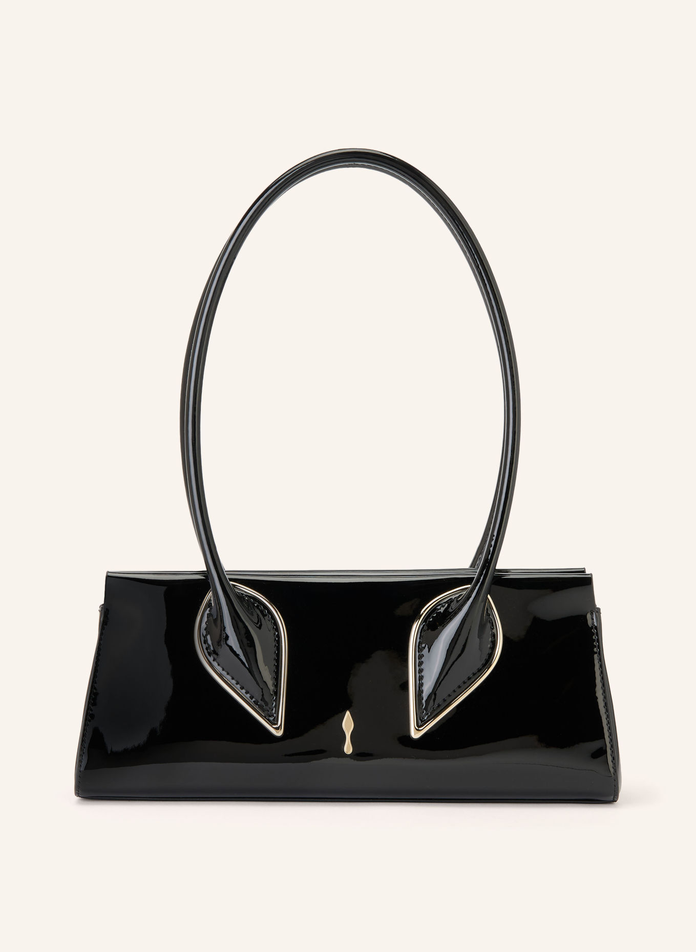 Christian Louboutin VENUS Shoulder Bag: BLACK / SILVER