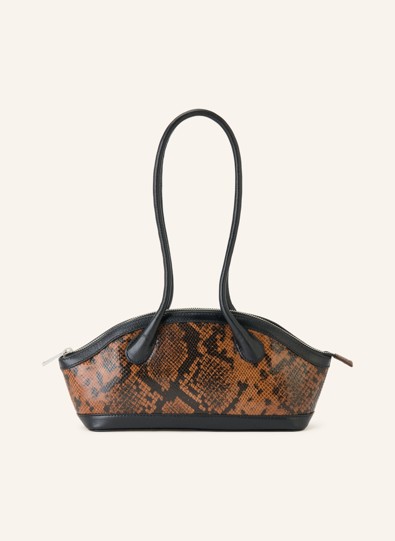 NÚNOO AYO MEDIUM Shoulder bag: BLACK / BROWN