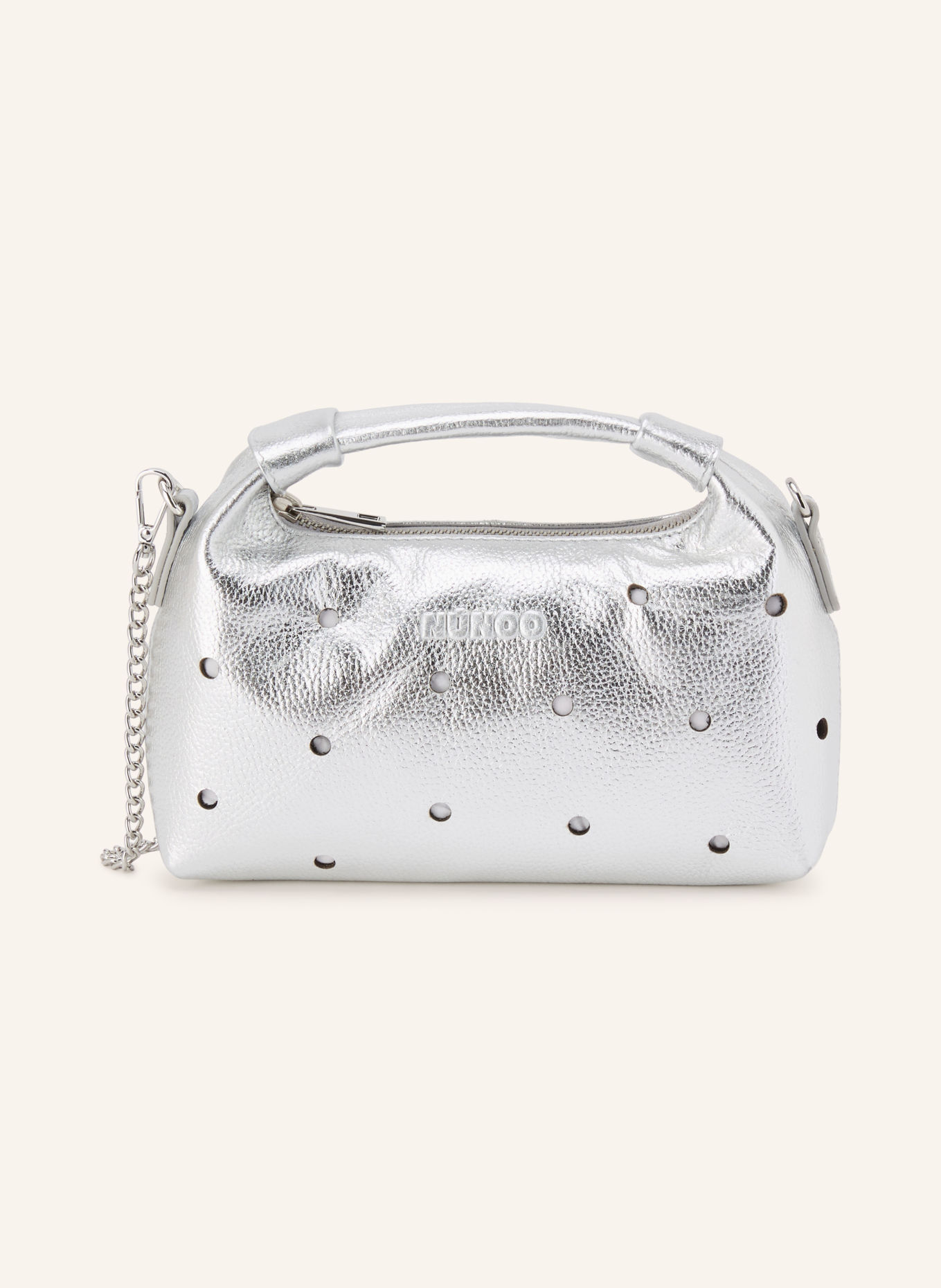 NÚNOO Handtas DANDY MINI: ZILVER