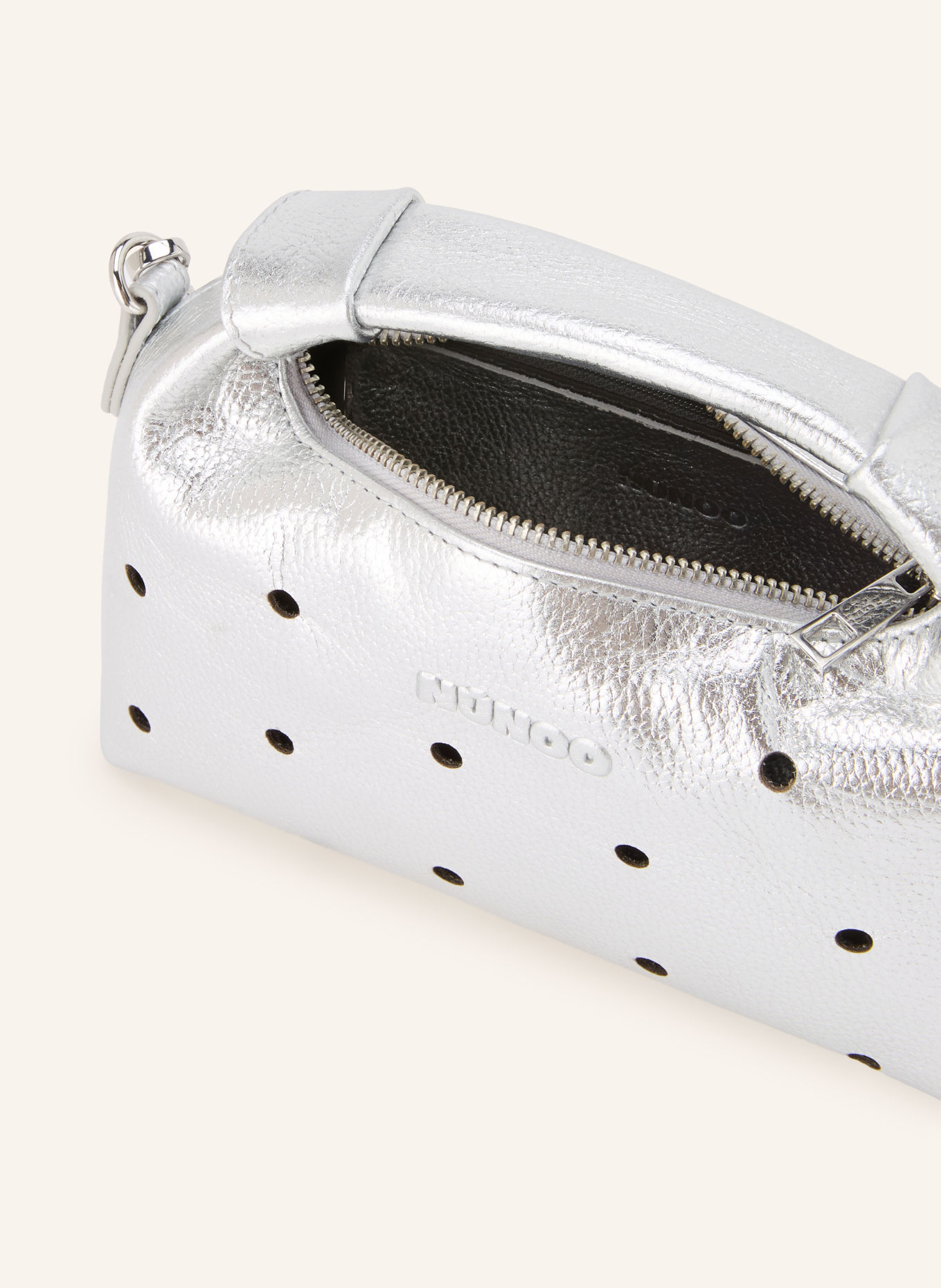 NÚNOO Handtas DANDY MINI: ZILVER
