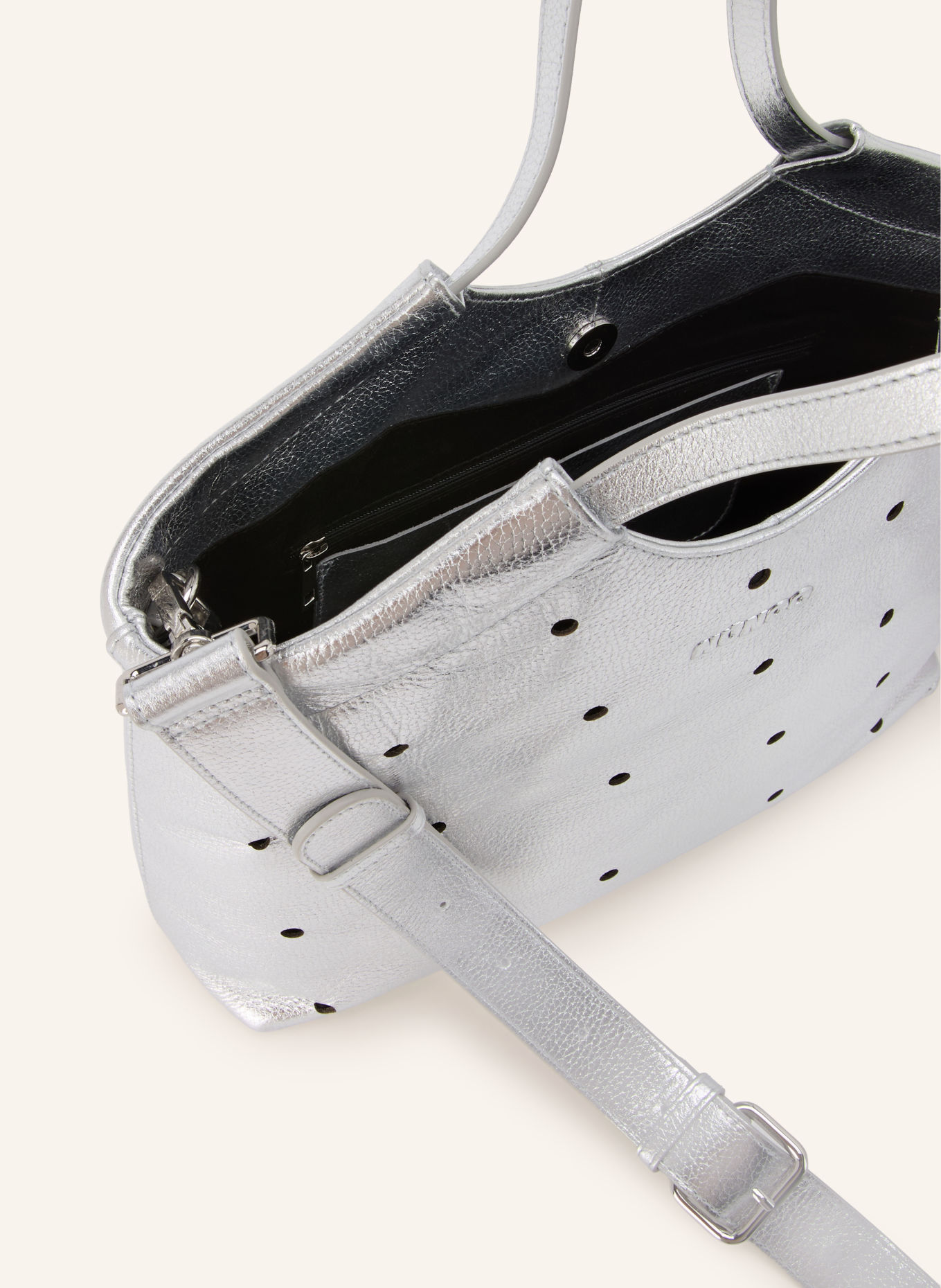 NÚNOO BELLIS SMALL Handbag: SILVER