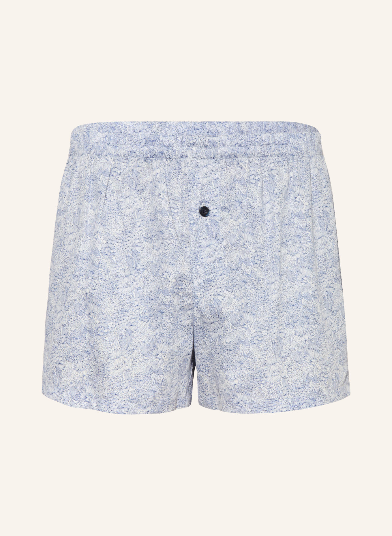 zimmerli Web-Boxershorts PRIVATE LUXURY: BLAU / WEISS