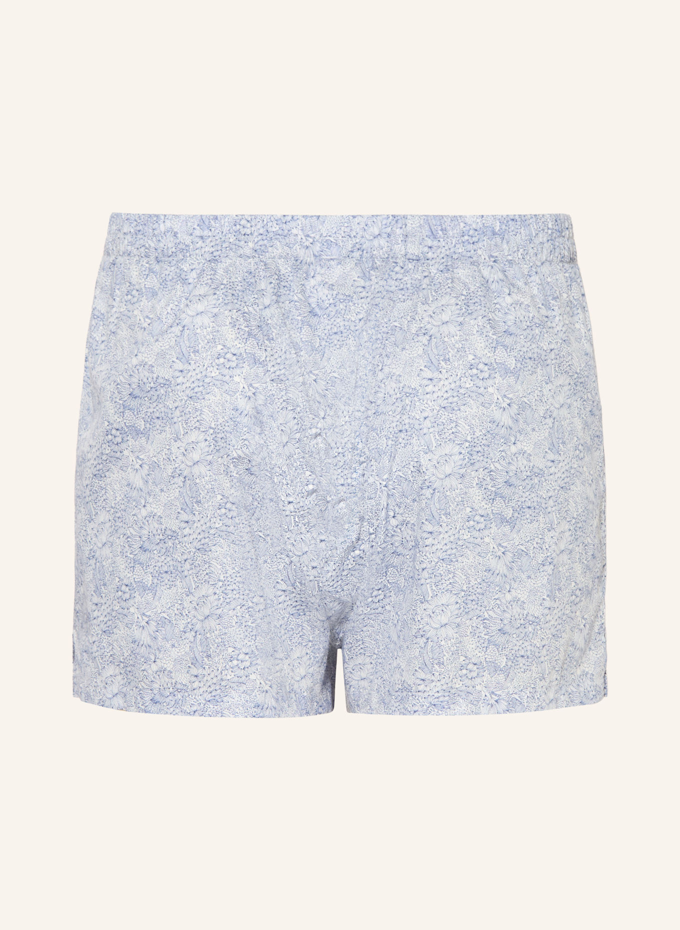 zimmerli Web-Boxershorts PRIVATE LUXURY: BLAU / WEISS