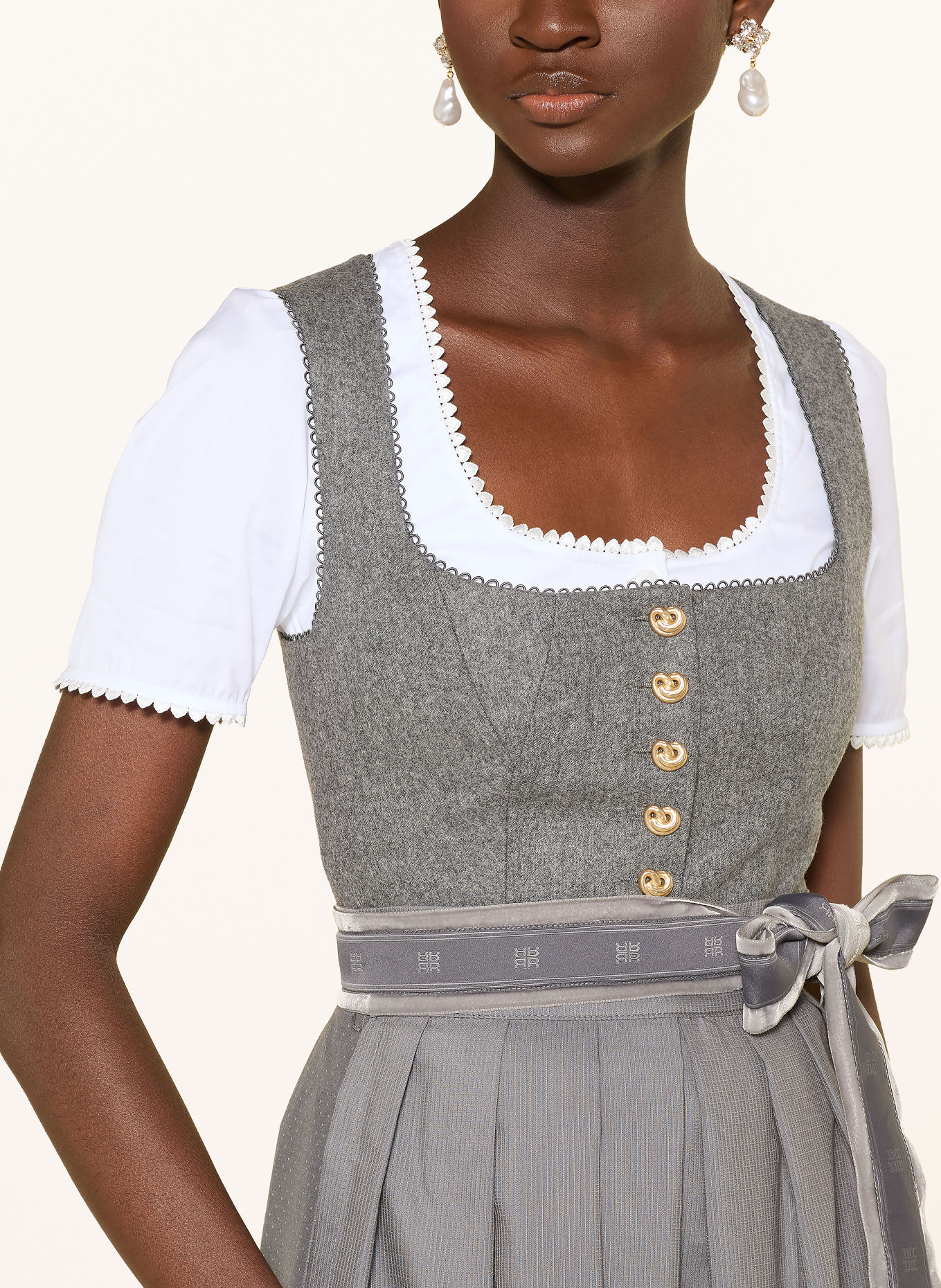 RIANI Bluză dirndl: ALB