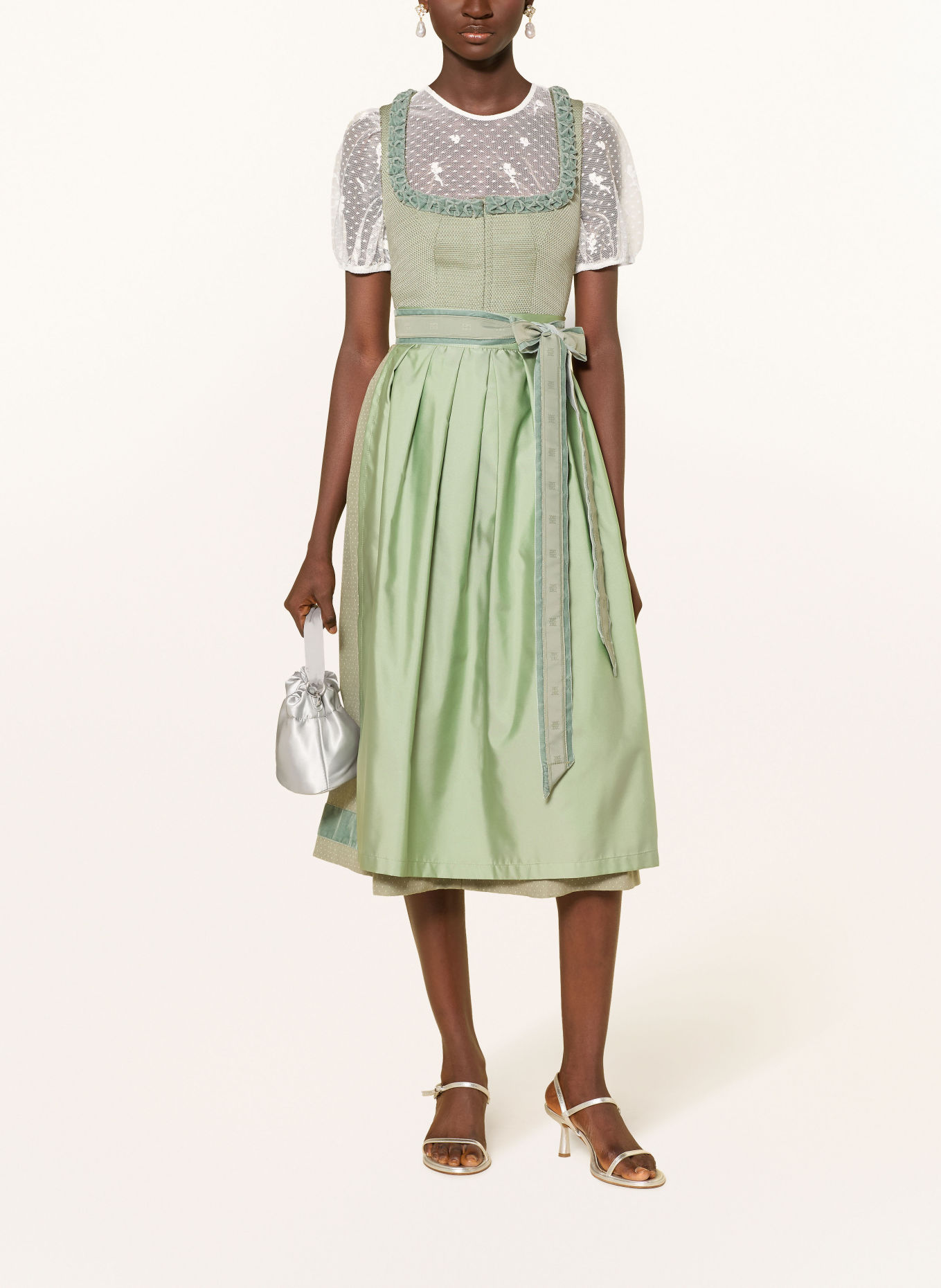 RIANI Dirndl: VERDE DESCHIS / KAKI