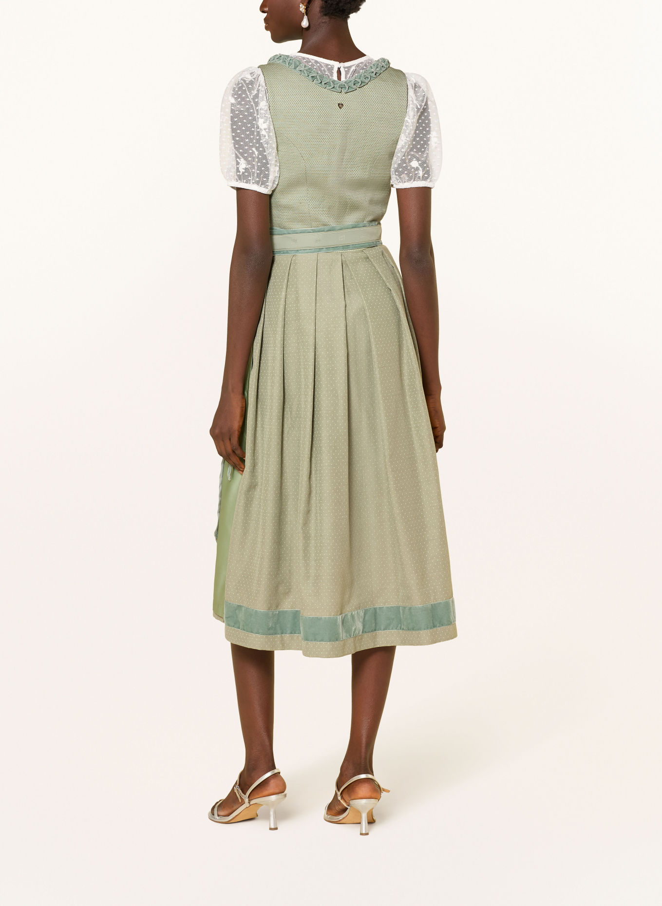 RIANI Dirndl: VERDE DESCHIS / KAKI